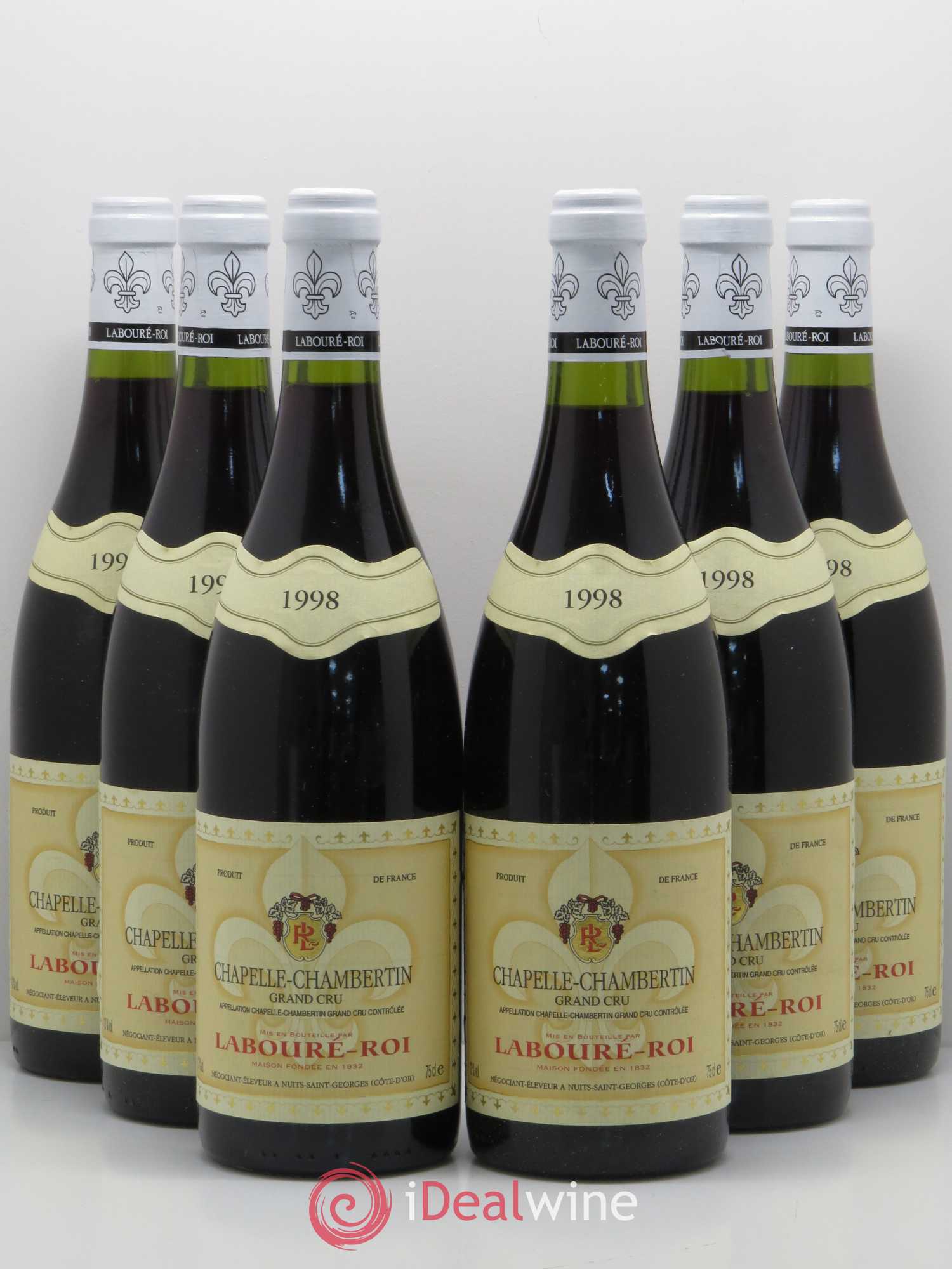 Chapelle-Chambertin Grand Cru Laboure Roi 1998 - Lot de 6 bouteilles - 0