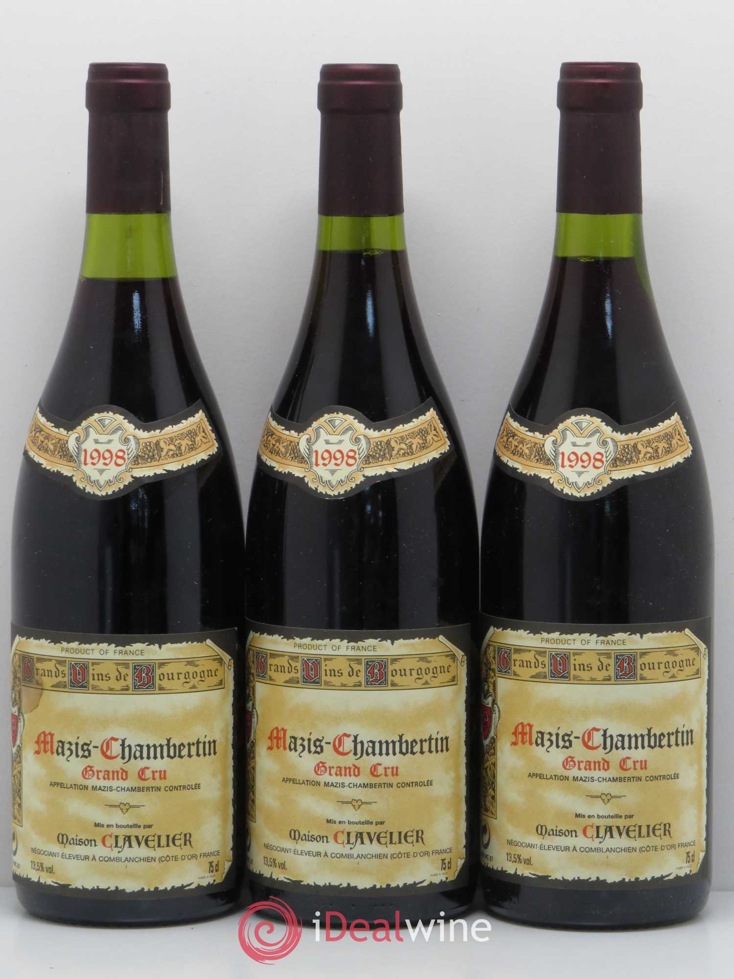 Mazis-Chambertin Grand Cru Clavelier 1998 - Lot de 6 bouteilles - 2