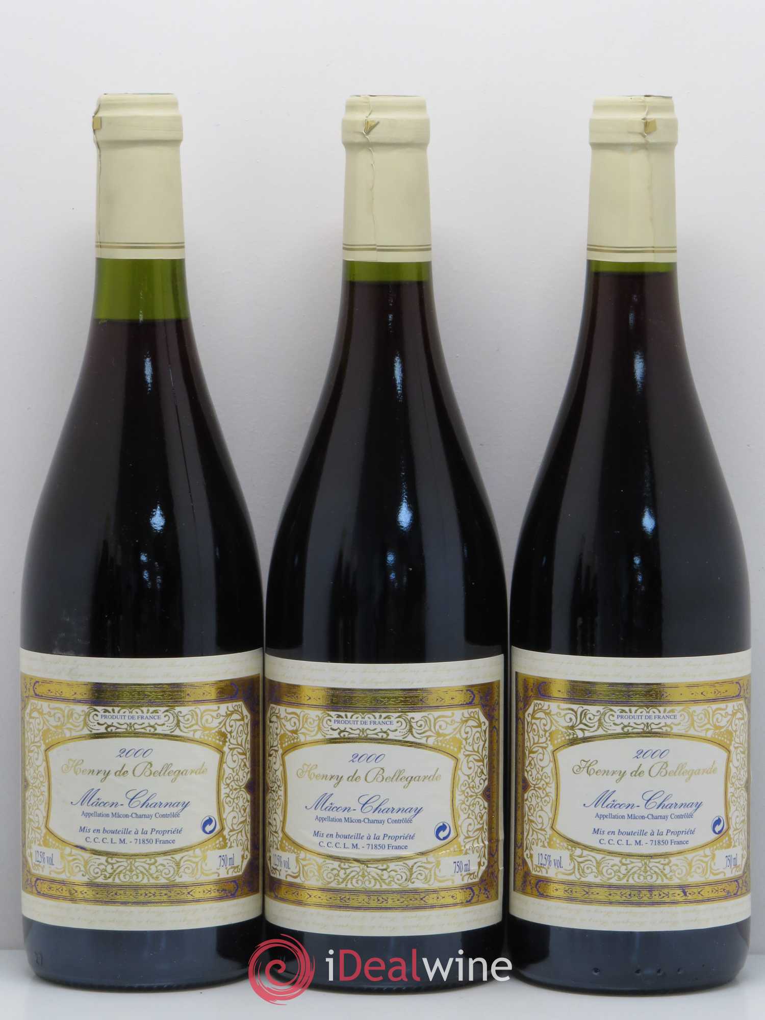 Mâcon Charmay Henry De Bellegarde 2000 - Lot de 6 bouteilles - 2