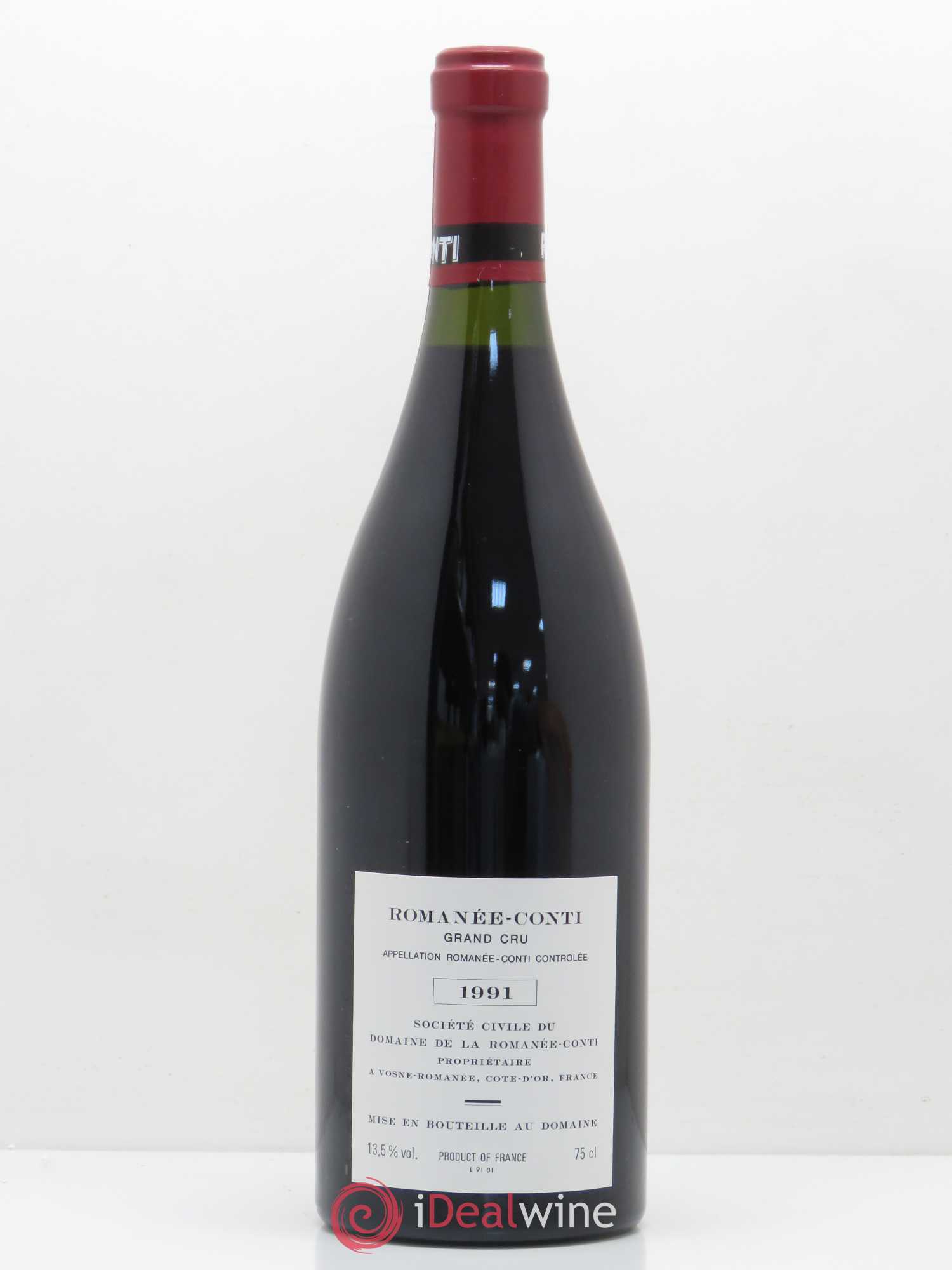 Romanée-Conti Grand Cru Domaine de la Romanée-Conti 1991 - Lot de 1 bouteille - 1