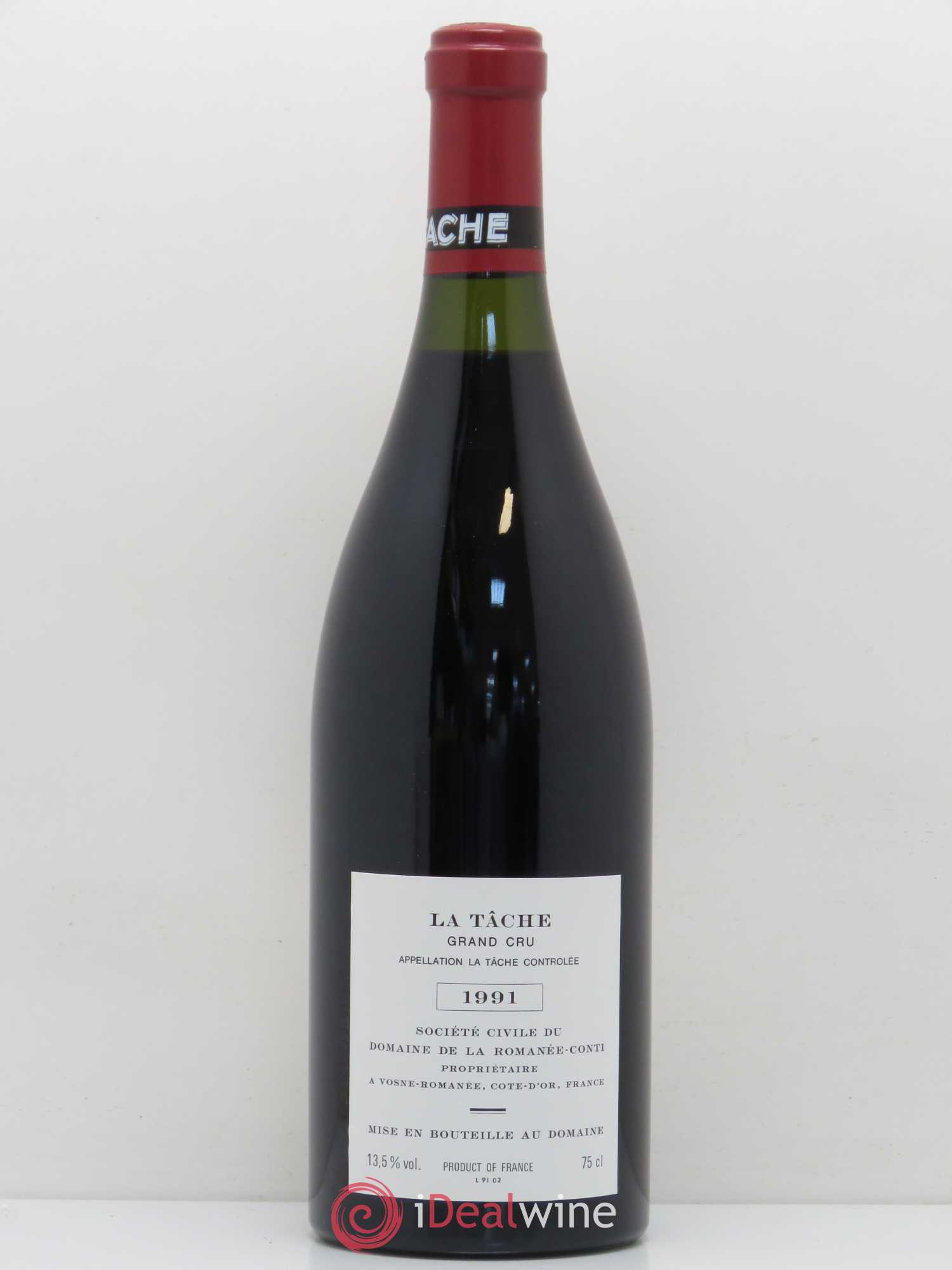 La Tâche Grand Cru Domaine de la Romanée-Conti 1991 - Lot de 1 bouteille - 1