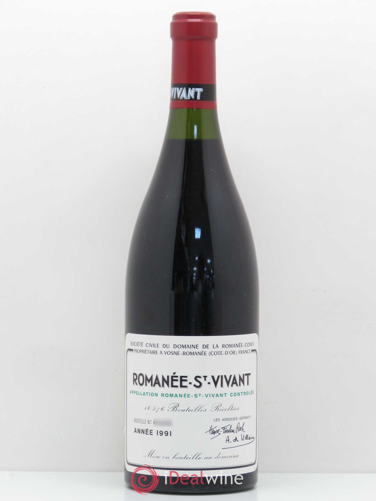 Romanée-Saint-Vivant Grand Cru Domaine de la Romanée-Conti 1991 - Lot de 1 bouteille - 0