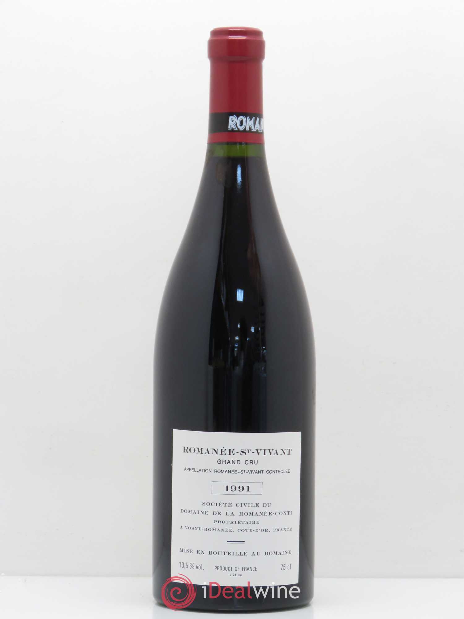 Romanée-Saint-Vivant Grand Cru Domaine de la Romanée-Conti 1991 - Lot de 1 bouteille - 1