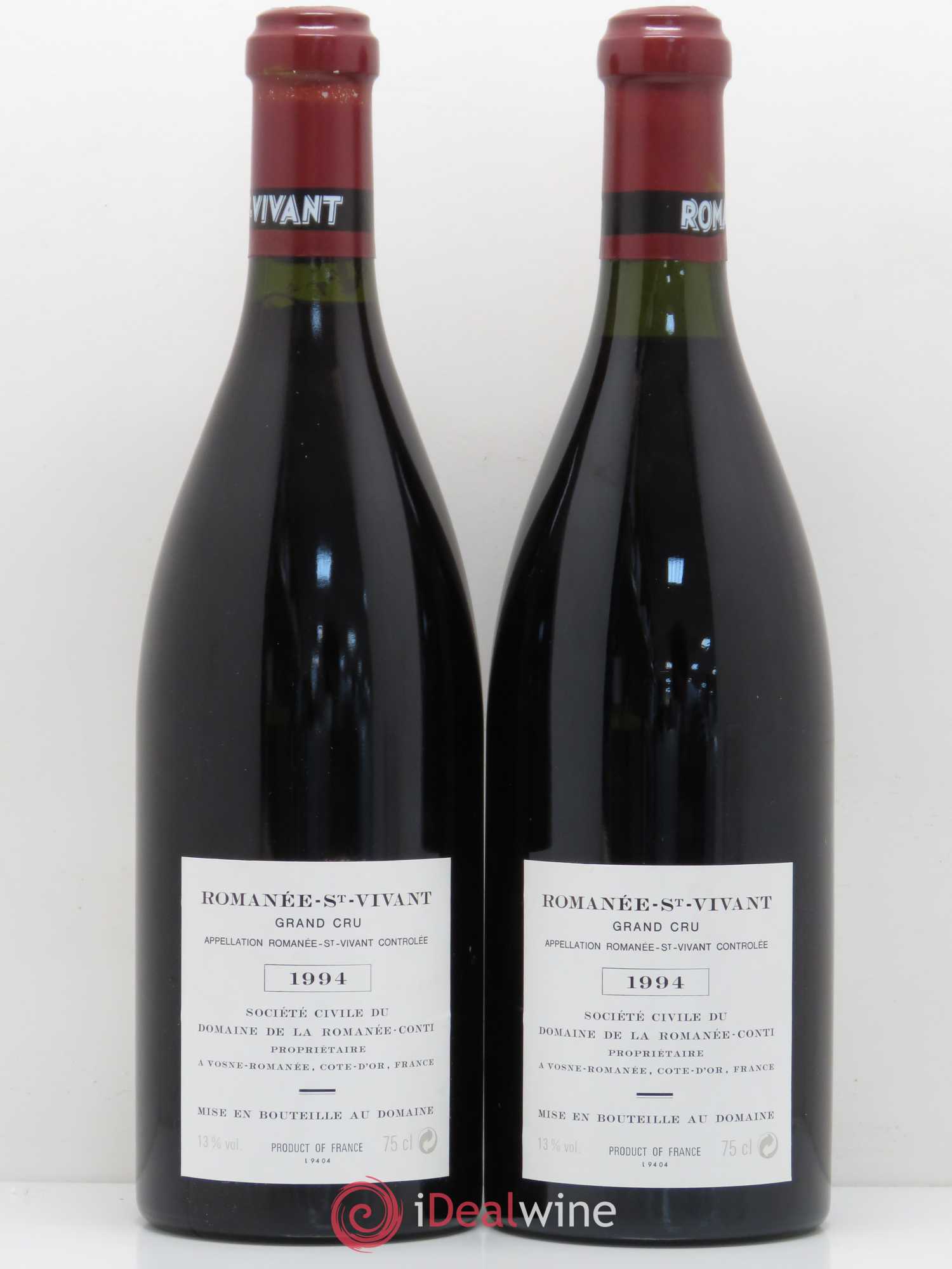Romanée-Saint-Vivant Grand Cru Domaine de la Romanée-Conti 1994 - Lot de 2 bouteilles - 1