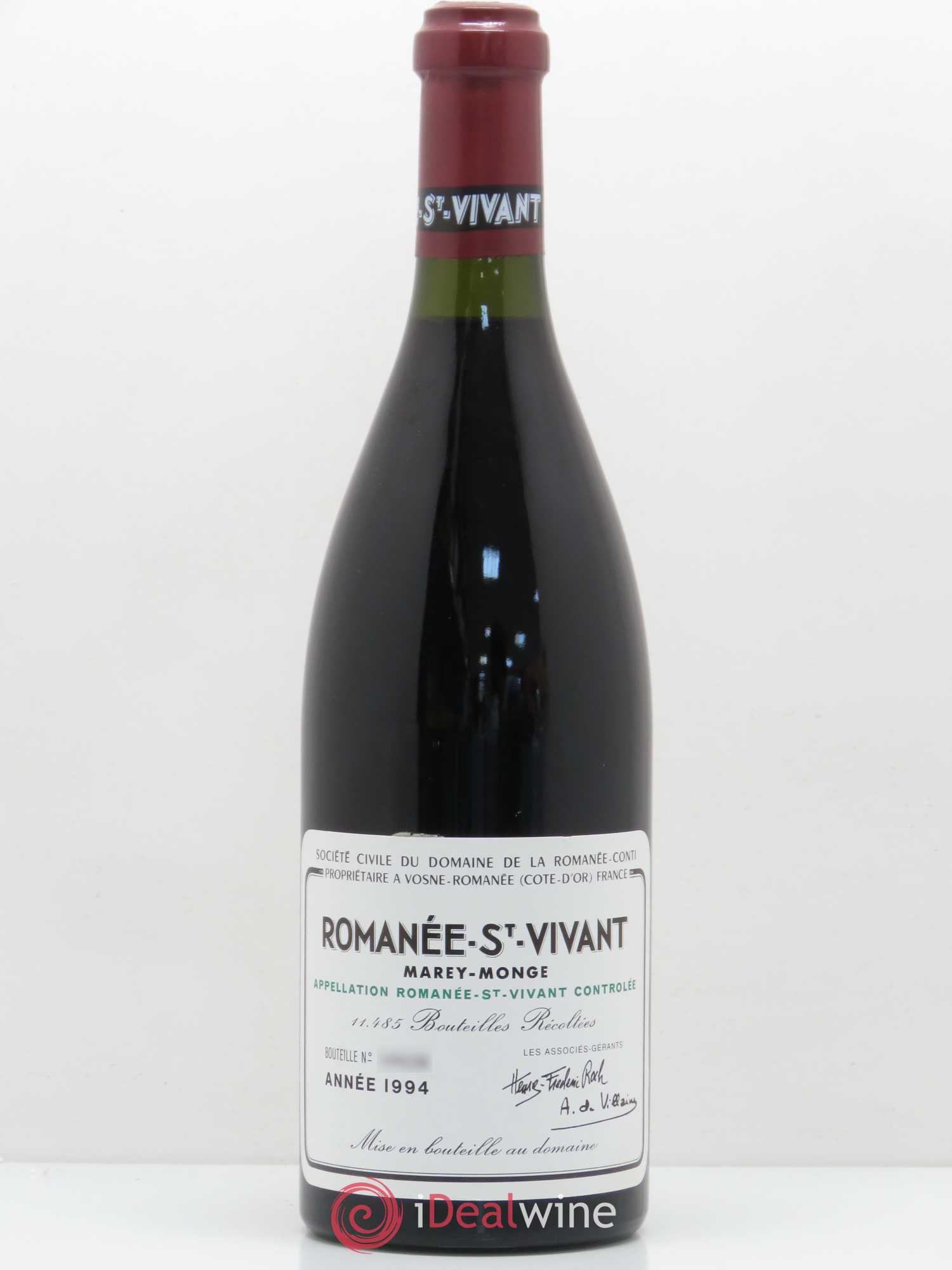 Romanée-Saint-Vivant Grand Cru Domaine de la Romanée-Conti 1994 - Lot de 1 bouteille - 0