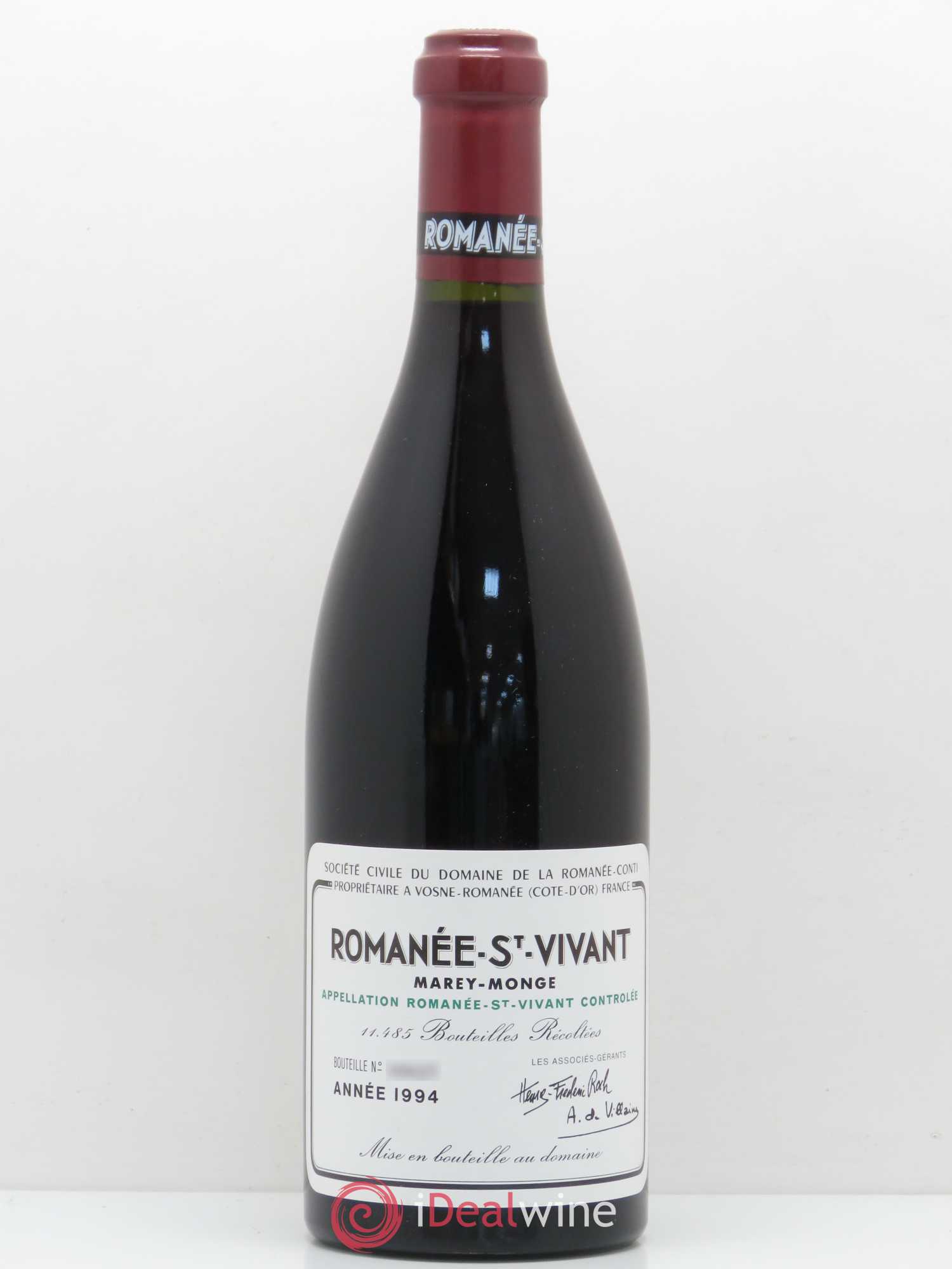 Romanée-Saint-Vivant Grand Cru Domaine de la Romanée-Conti 1994 - Lot de 1 bouteille - 0