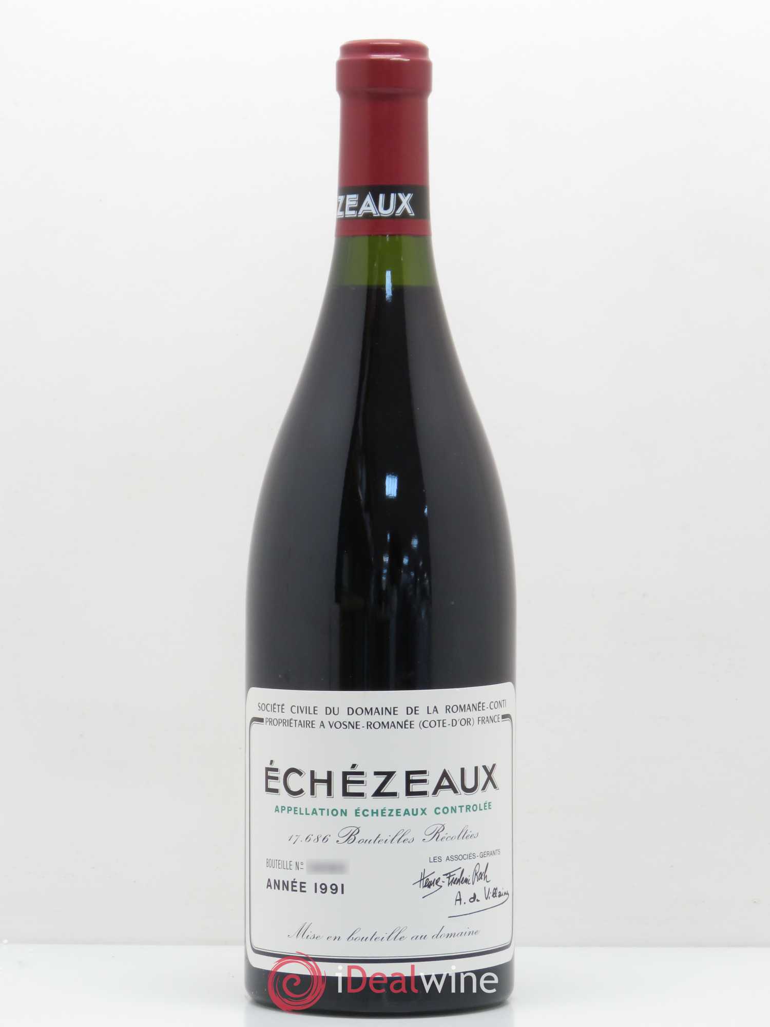 Echezeaux Grand Cru Domaine de la Romanée-Conti 1991 - Lot de 1 bouteille - 0