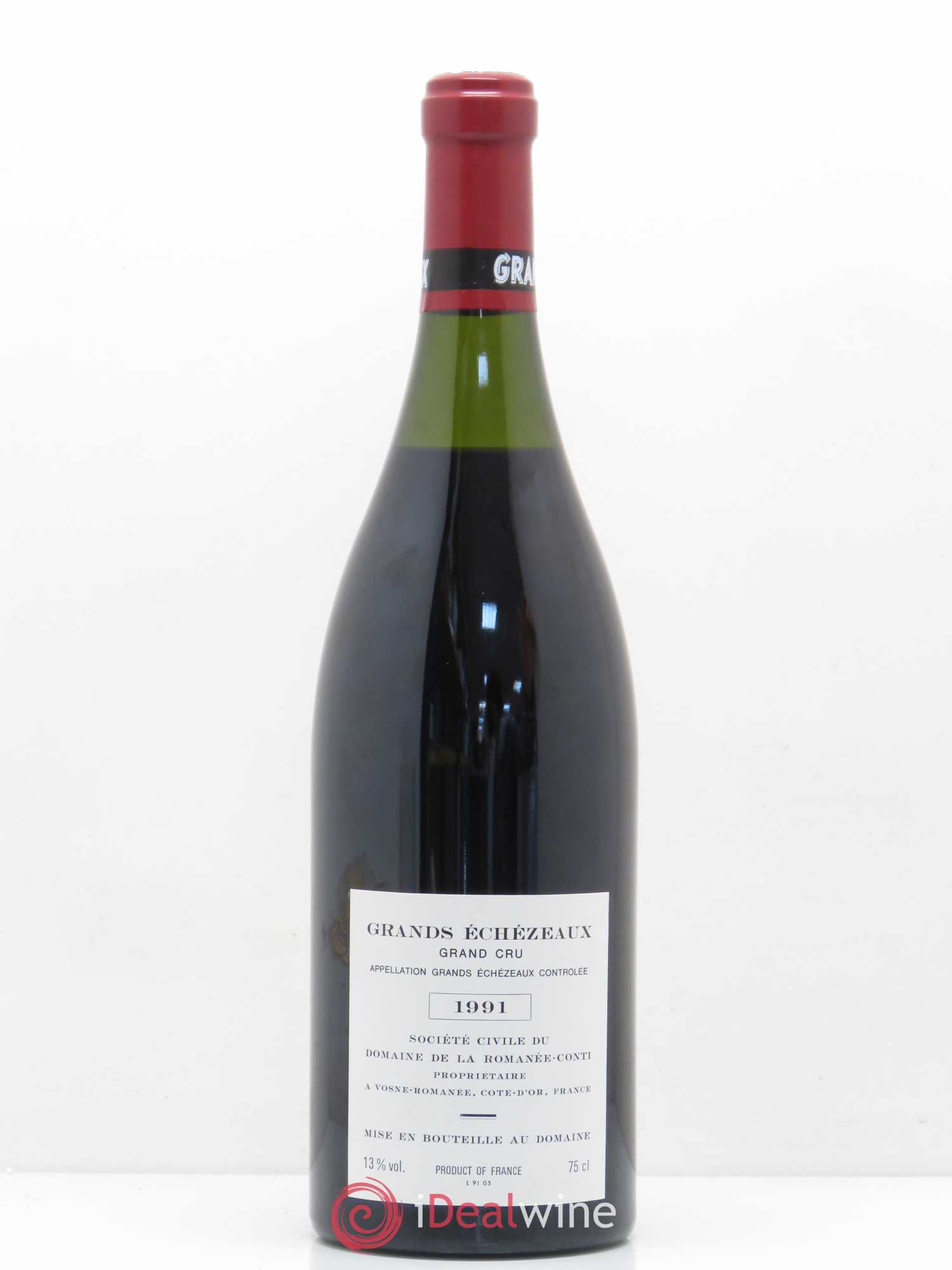 Grands-Echezeaux Grand Cru Domaine de la Romanée-Conti 1991 - Lot de 1 bouteille - 1