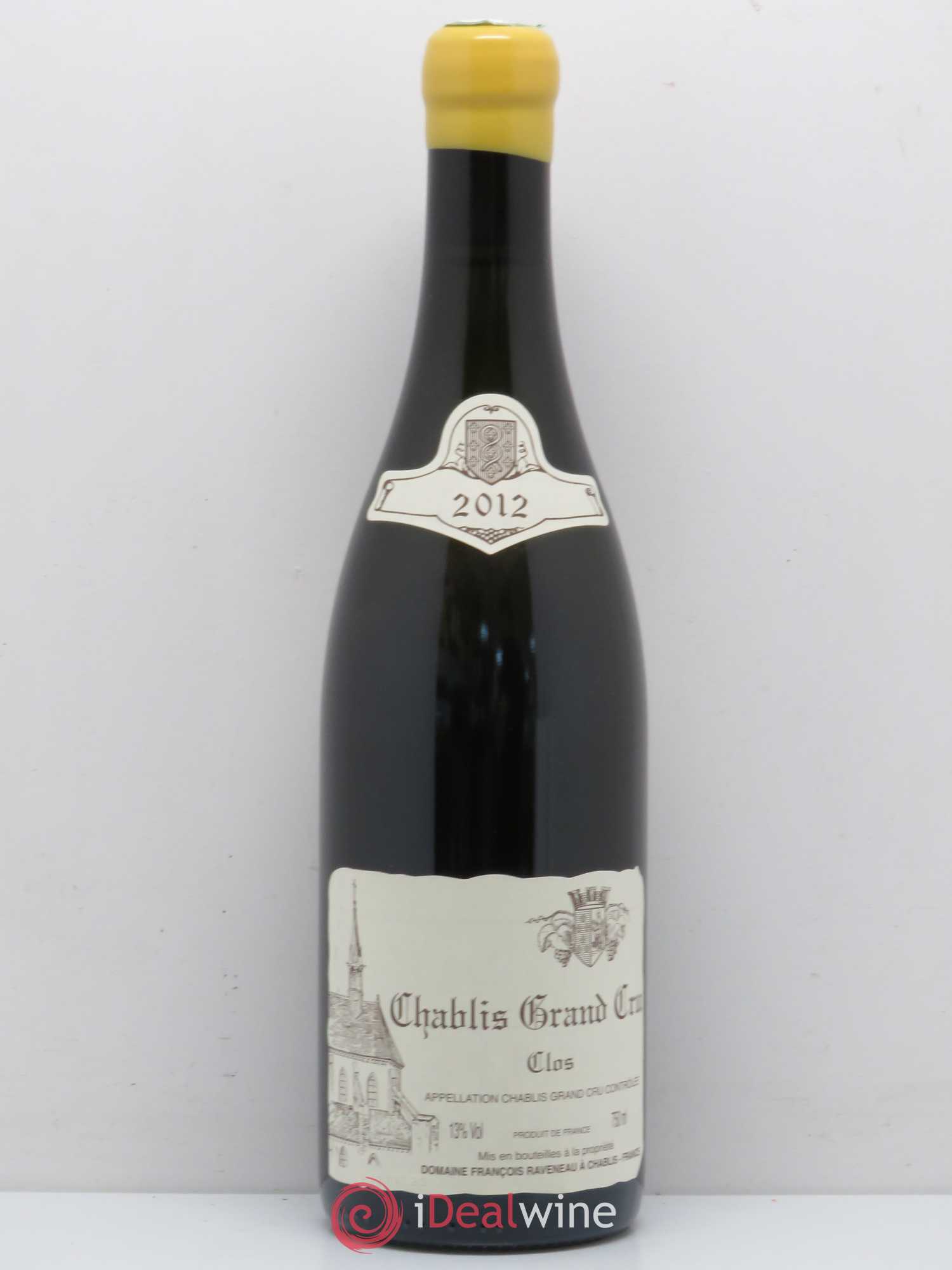 Chablis Grand Cru Clos Raveneau (Domaine) 2012 - Lot de 1 bouteille - 0