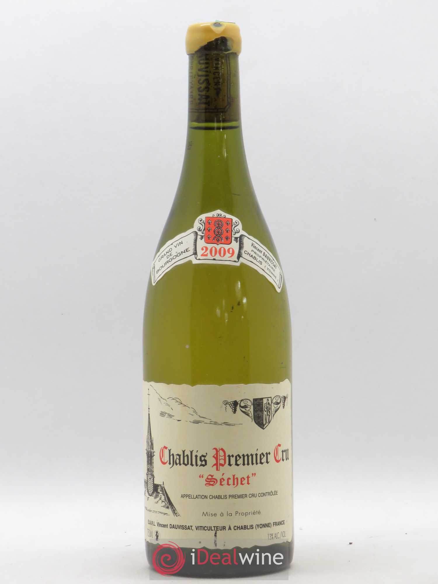 Chablis 1er Cru Séchet Vincent Dauvissat (Domaine) 2009 - Lot de 1 bouteille - 0