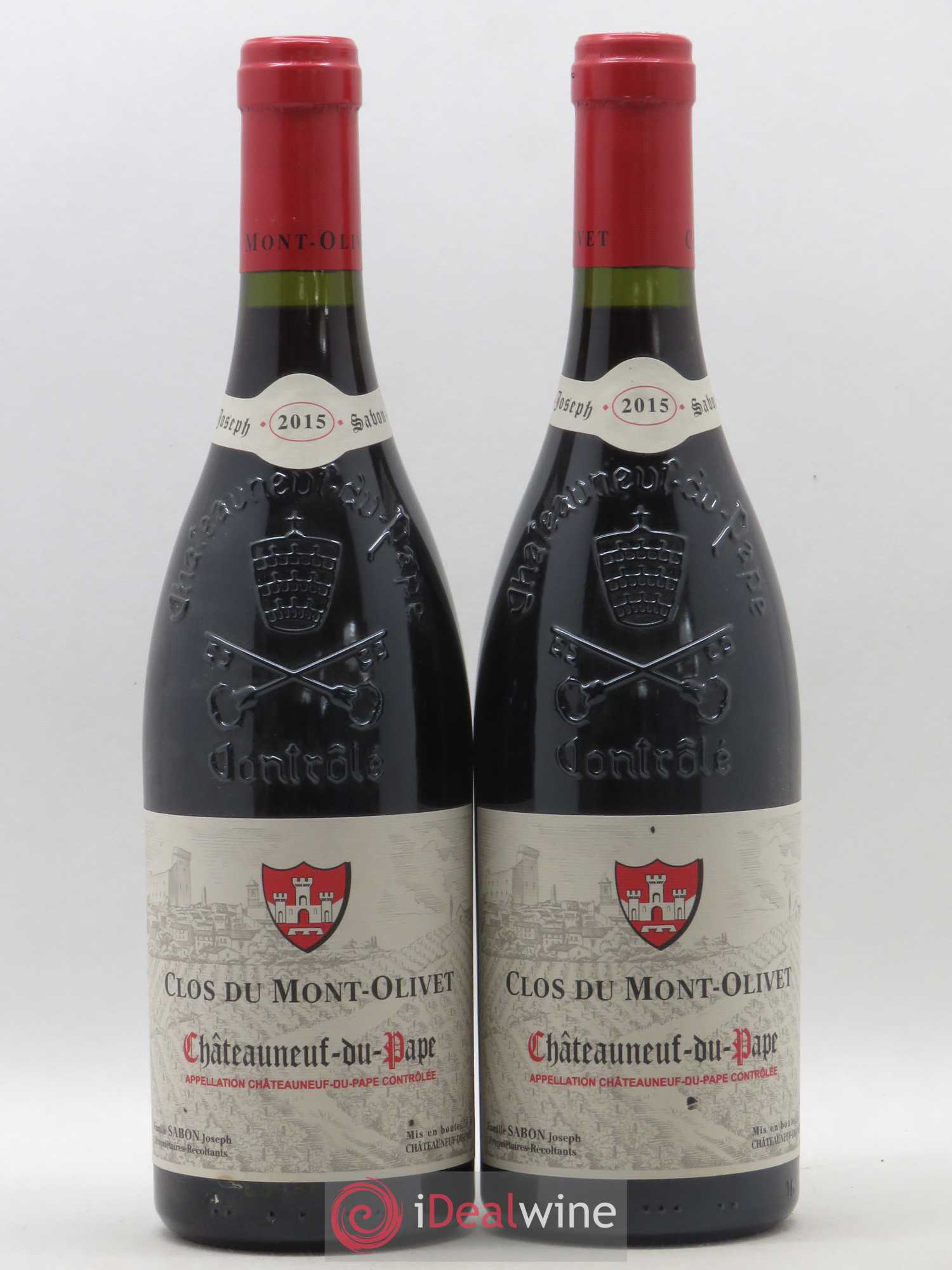 Châteauneuf-du-Pape Clos du Mont-Olivet 2015 - Lot de 2 bouteilles - 0