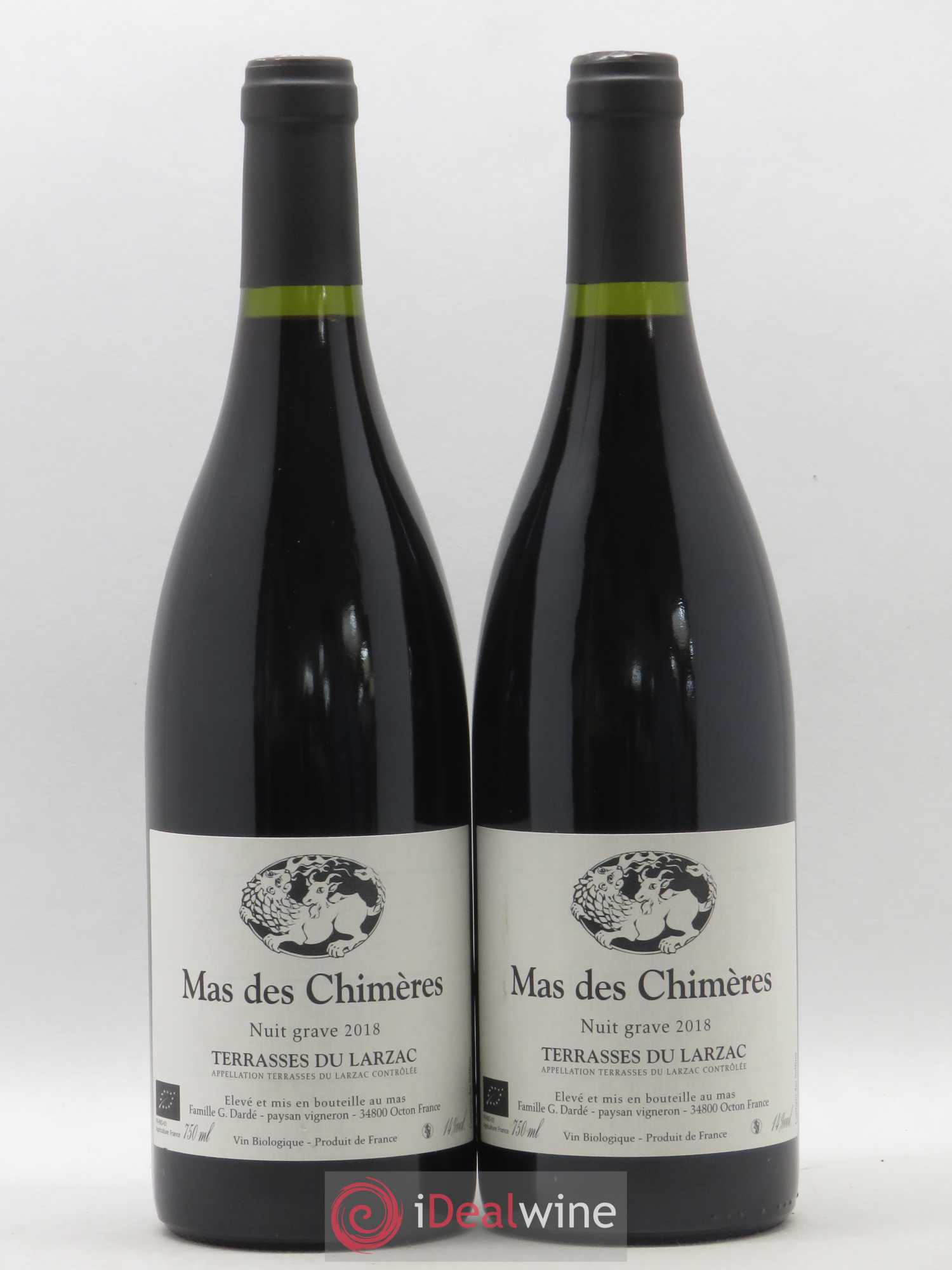 Coteaux du Languedoc Terrasses du Larzac Mas des Chimères Nuit Grave 2018 - Lot de 2 bouteilles - 0
