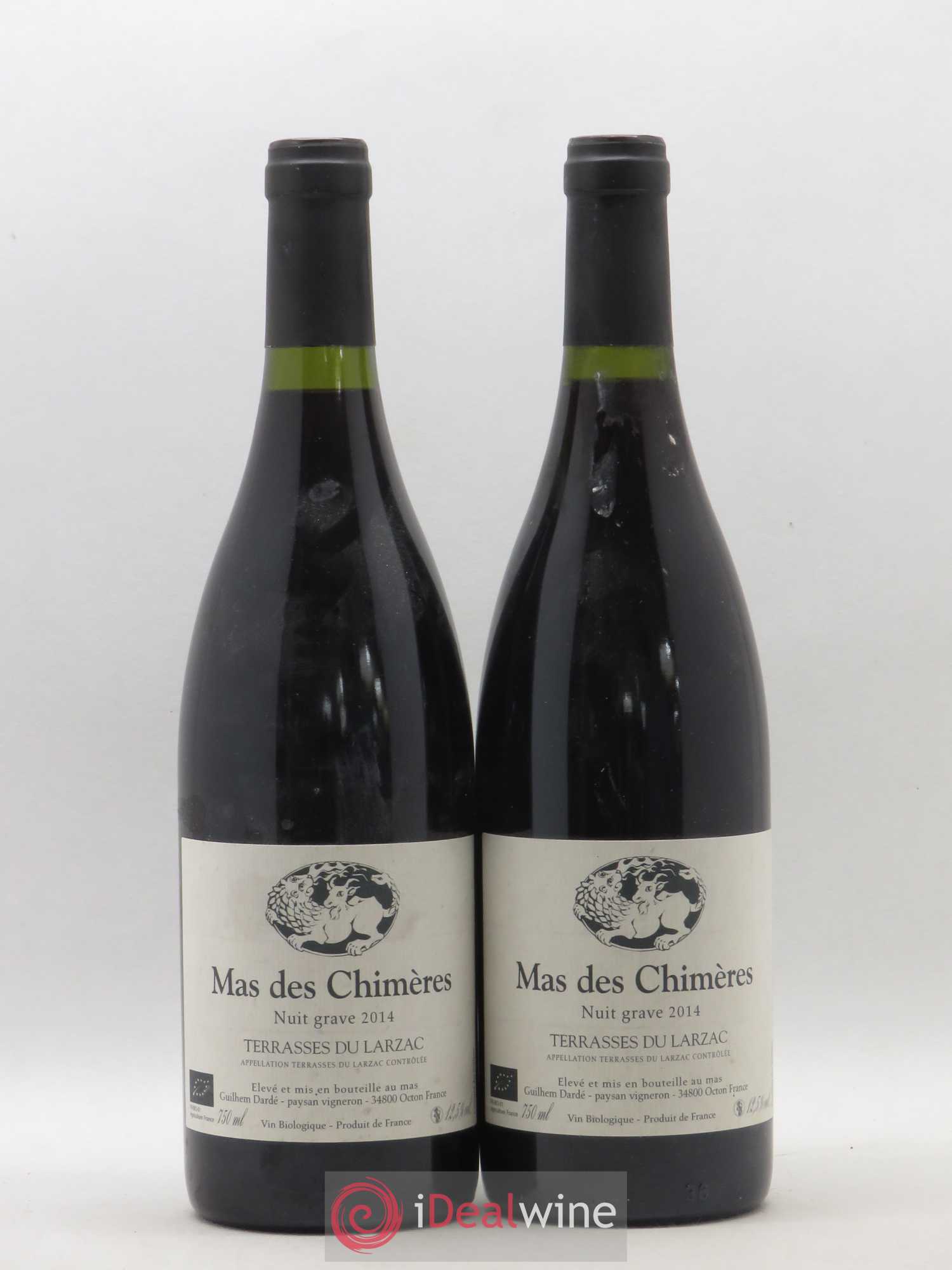Coteaux du Languedoc Terrasses du Larzac Mas des Chimères Nuit Grave 2014 - Posten von 2 Flaschen - 0