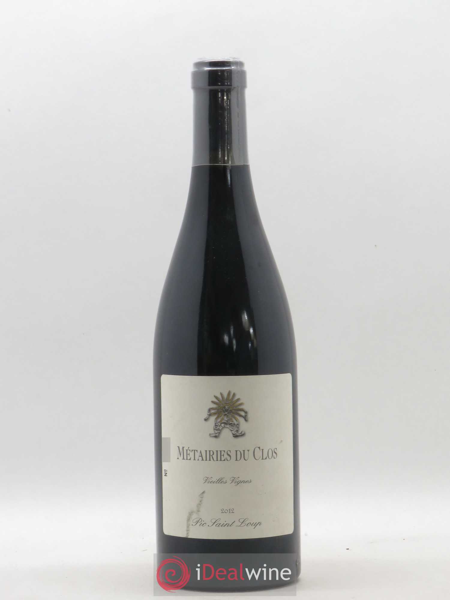 Pic Saint-Loup Les Métairies du Clos Vieilles Vignes Christophe Peyrus et Françoise Julien 2012 - Lot de 1 bouteille - 0