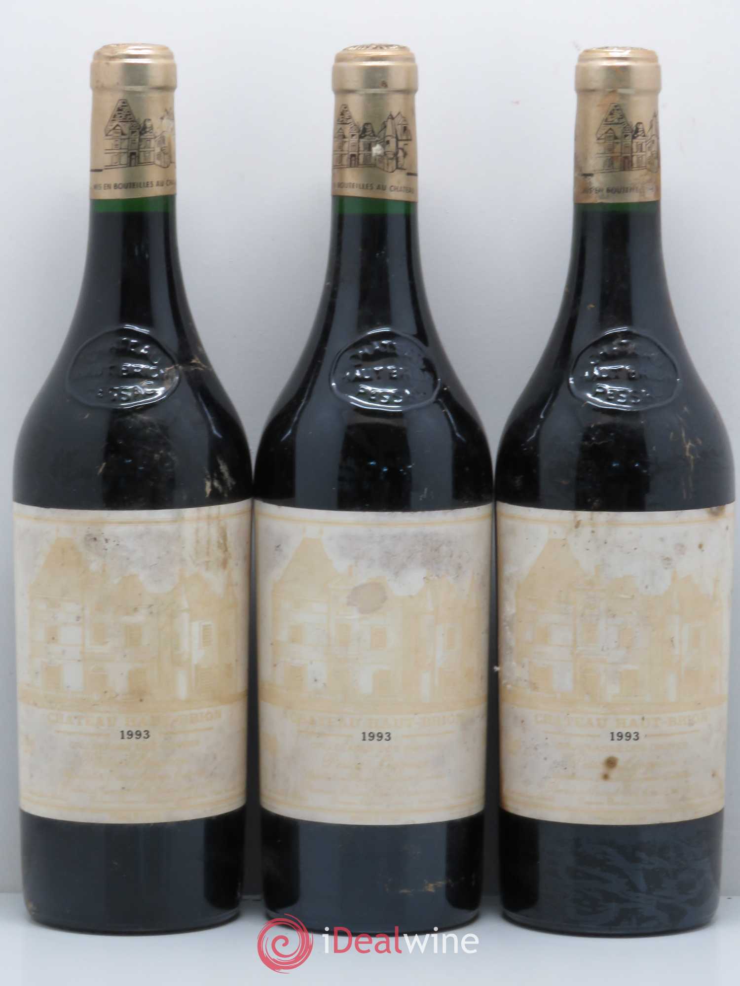 Château Haut Brion 1er Grand Cru Classé 1993 - Lot de 3 bouteilles - 0