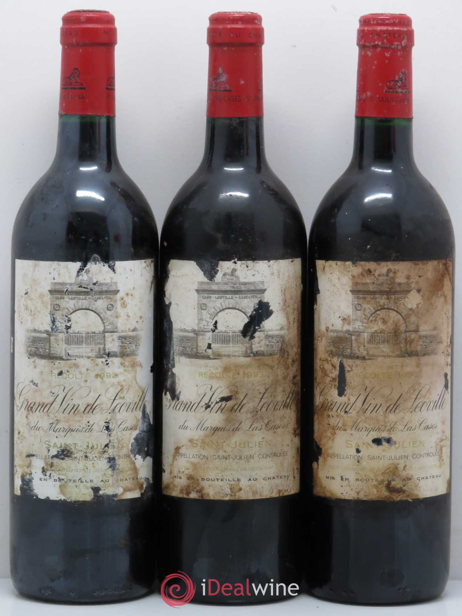 Château Léoville Las Cases 2ème Grand Cru Classé 1993 - Lot de 6 bouteilles - 1