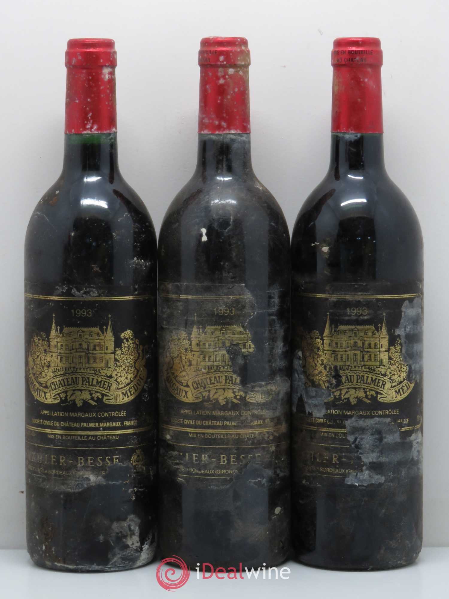 Château Palmer 3ème Grand Cru Classé 1993 - Lot de 6 bouteilles - 1
