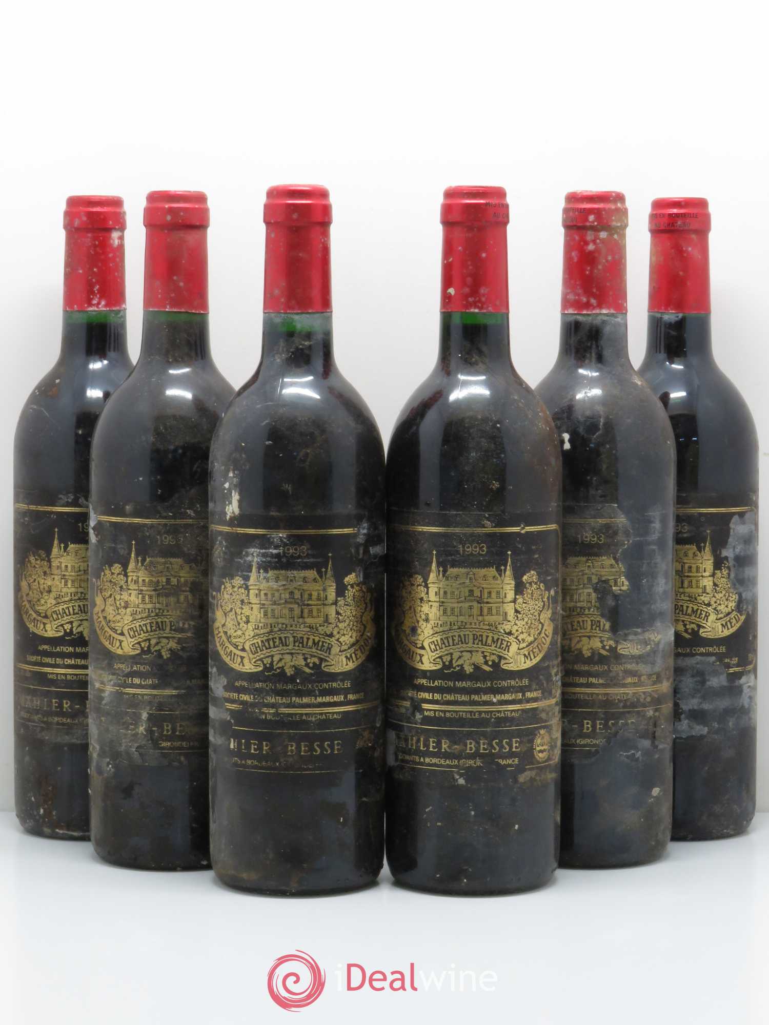 Château Palmer 3ème Grand Cru Classé 1993 - Lot de 6 bouteilles - 0
