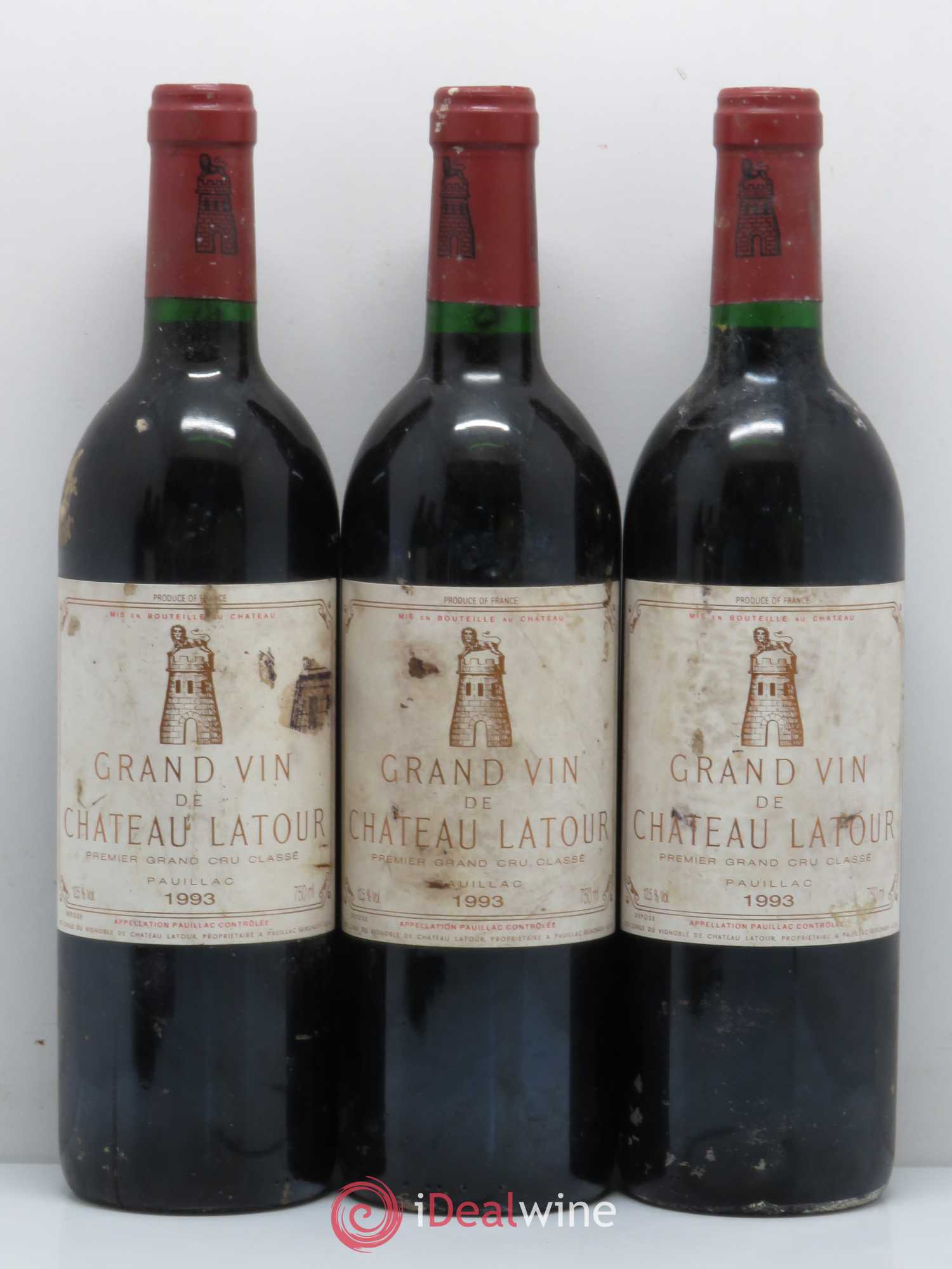 Château Latour 1er Grand Cru Classé 1993 - Lot de 6 bouteilles - 1