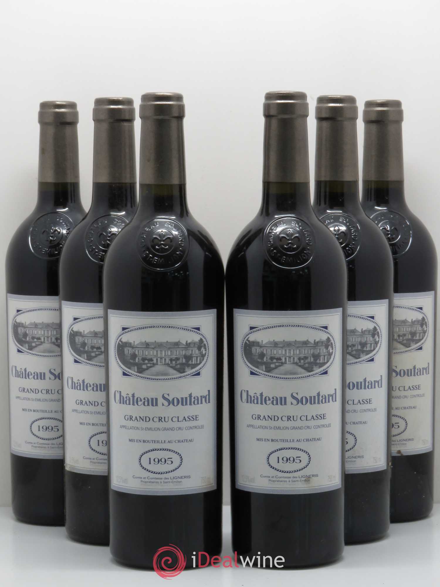 Château Soutard Grand Cru Classé 1995 - Lot de 6 bouteilles - 0