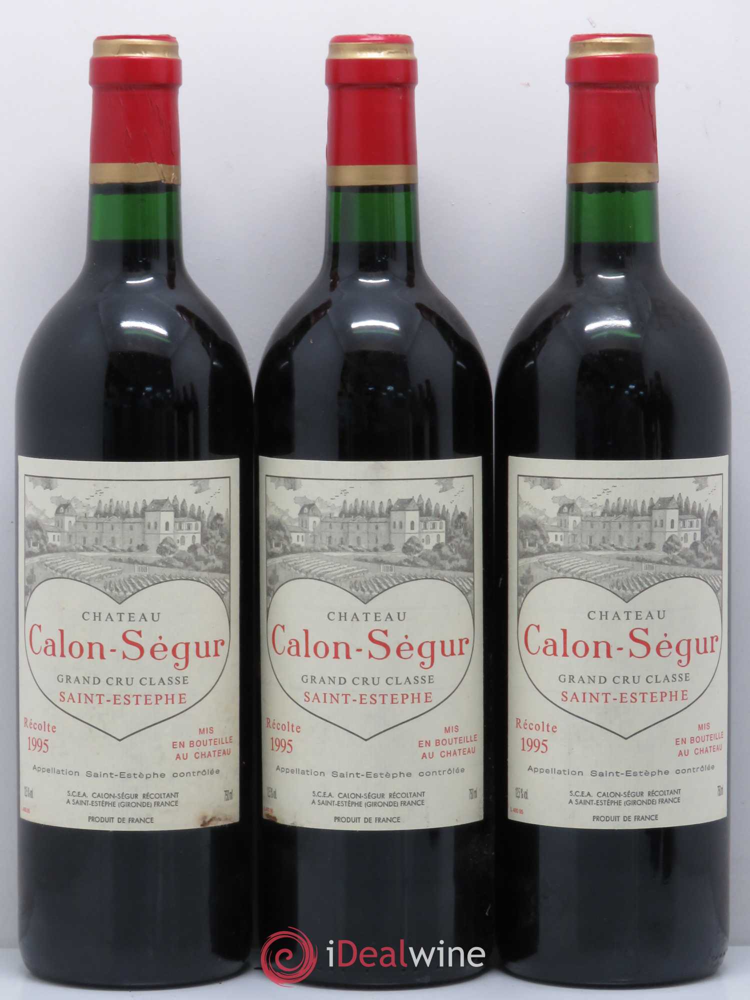 Château Calon Ségur 3ème Grand Cru Classé 1995 - Lot de 6 bouteilles - 1