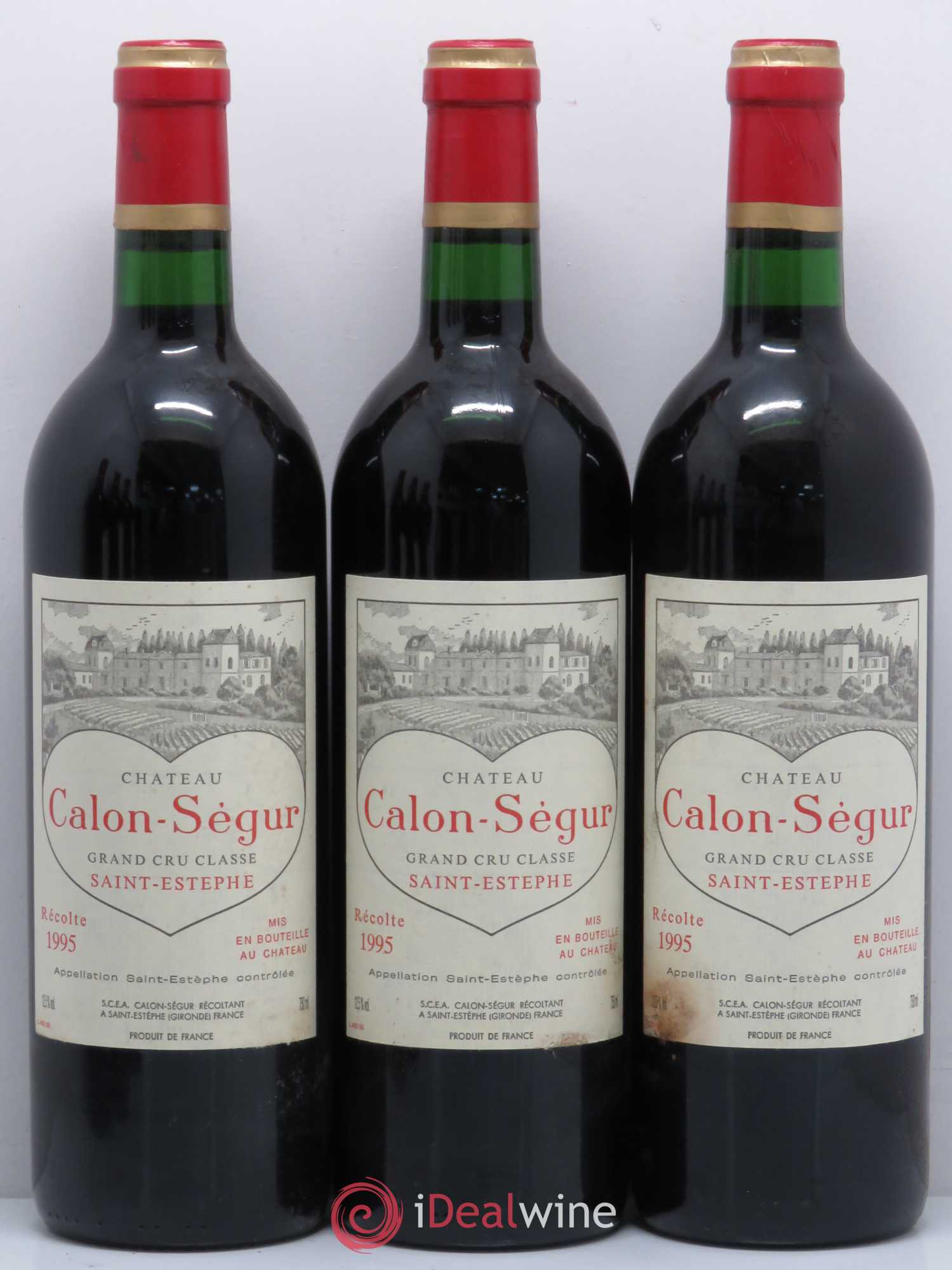 Château Calon Ségur 3ème Grand Cru Classé 1995 - Lot de 6 bouteilles - 2