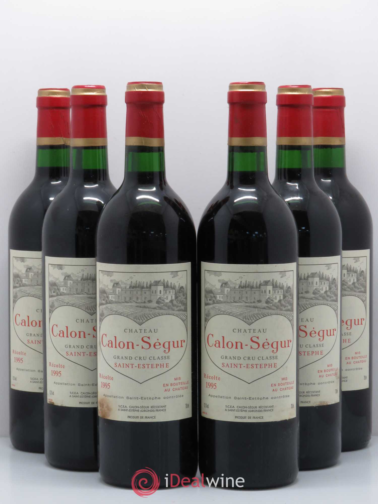 Château Calon Ségur 3ème Grand Cru Classé 1995 - Lot de 6 bouteilles - 0