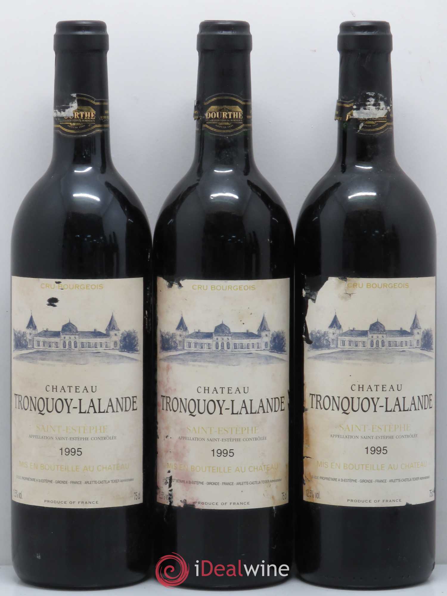 Château Tronquoy Lalande 1995 - Lot de 6 bouteilles - 1