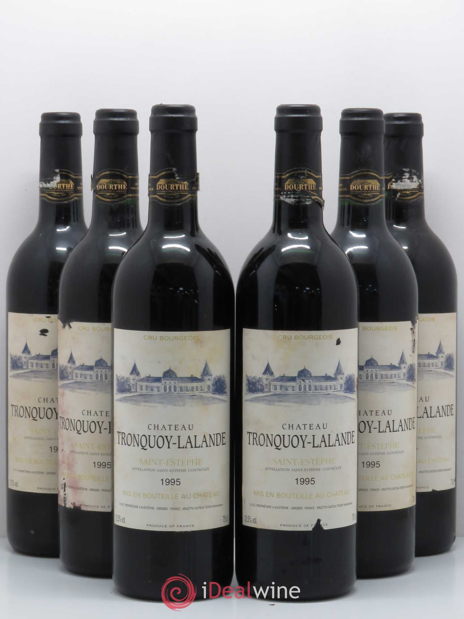 Château Tronquoy Lalande 1995 - Lot de 6 bouteilles - 0