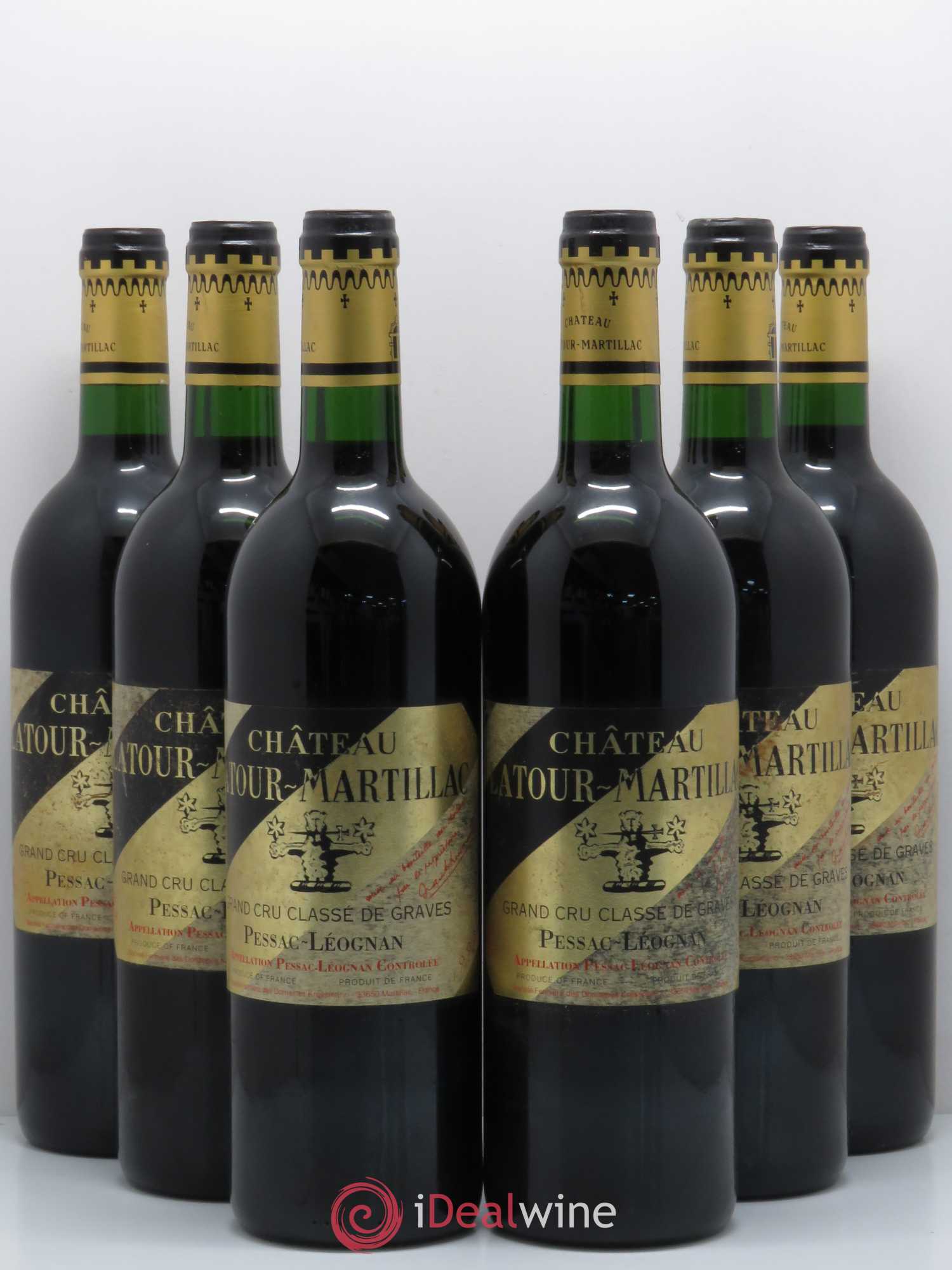 Château Latour-Martillac Cru Classé de Graves 1995 - Lot de 6 bouteilles - 0