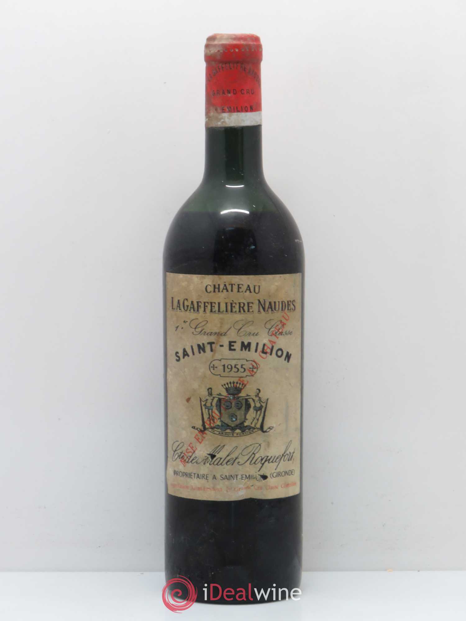 Château la Gaffelière 1er Grand Cru Classé B 1955 - Lot de 1 bouteille - 0