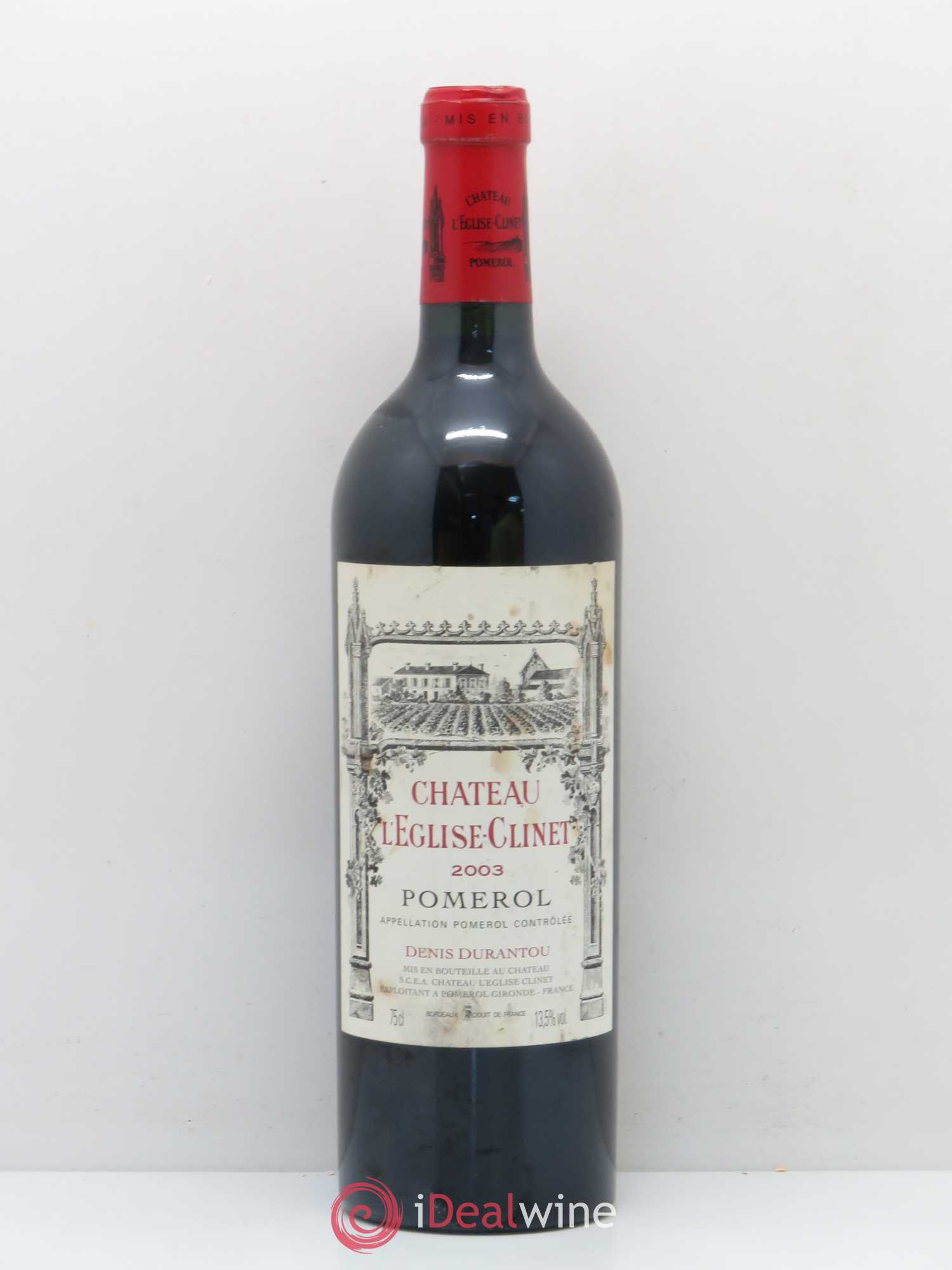 Château l' Église Clinet 2003 - Lot de 1 bouteille - 0