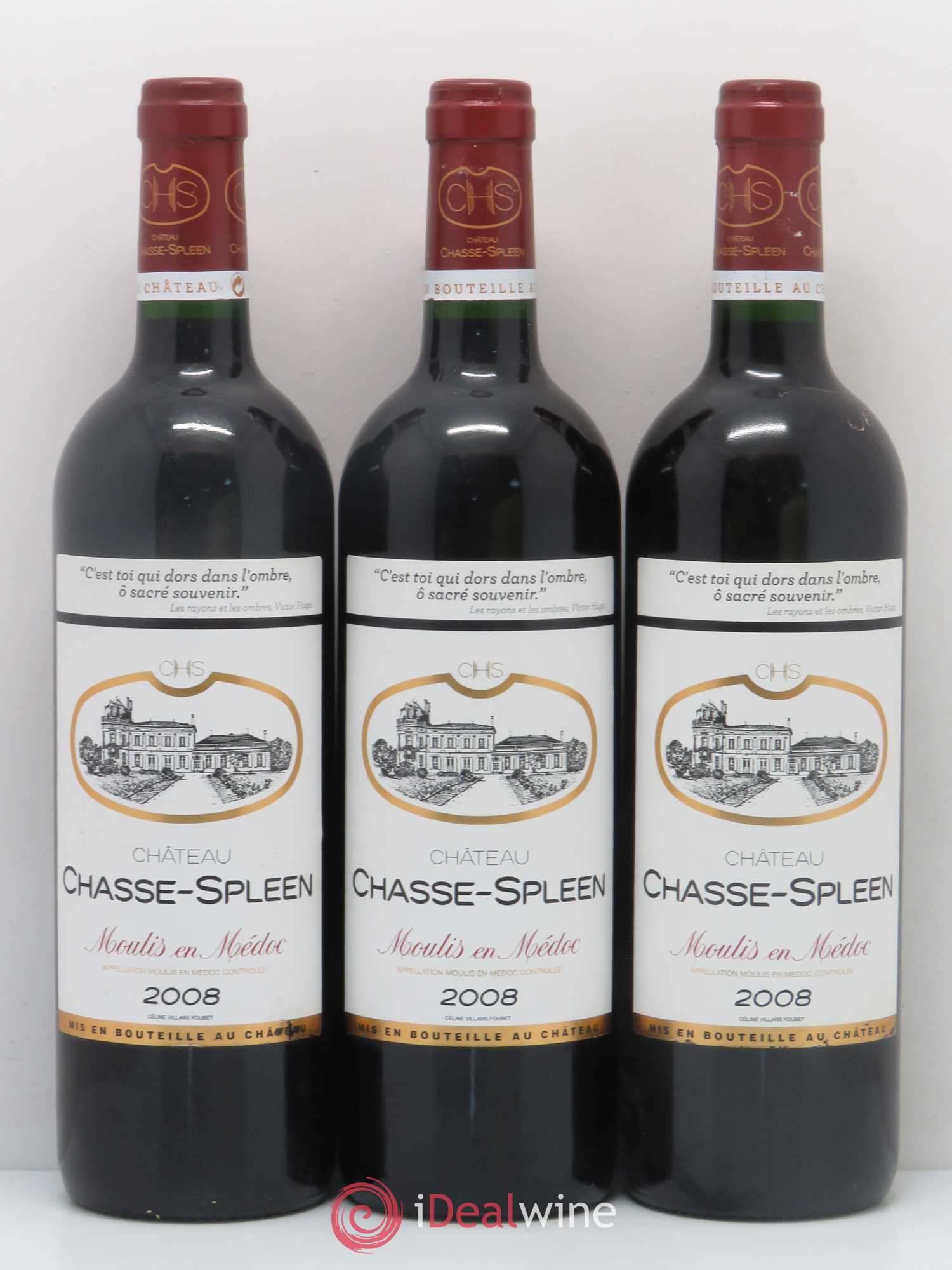Château Chasse Spleen 2008 - Lot de 12 bouteilles - 3