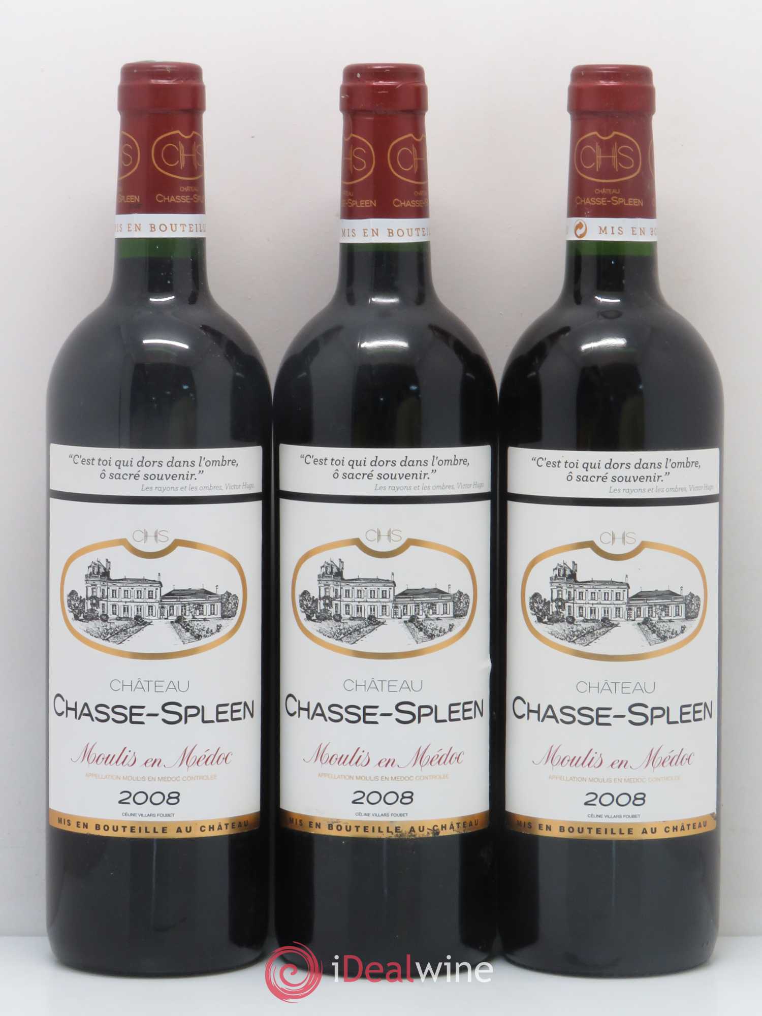 Château Chasse Spleen 2008 - Lot de 12 bouteilles - 4