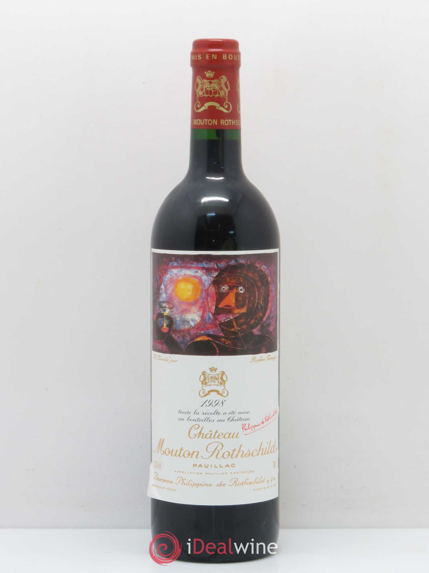 Château Mouton Rothschild 1er Grand Cru Classé 1998 - Lot de 1 bouteille - 0