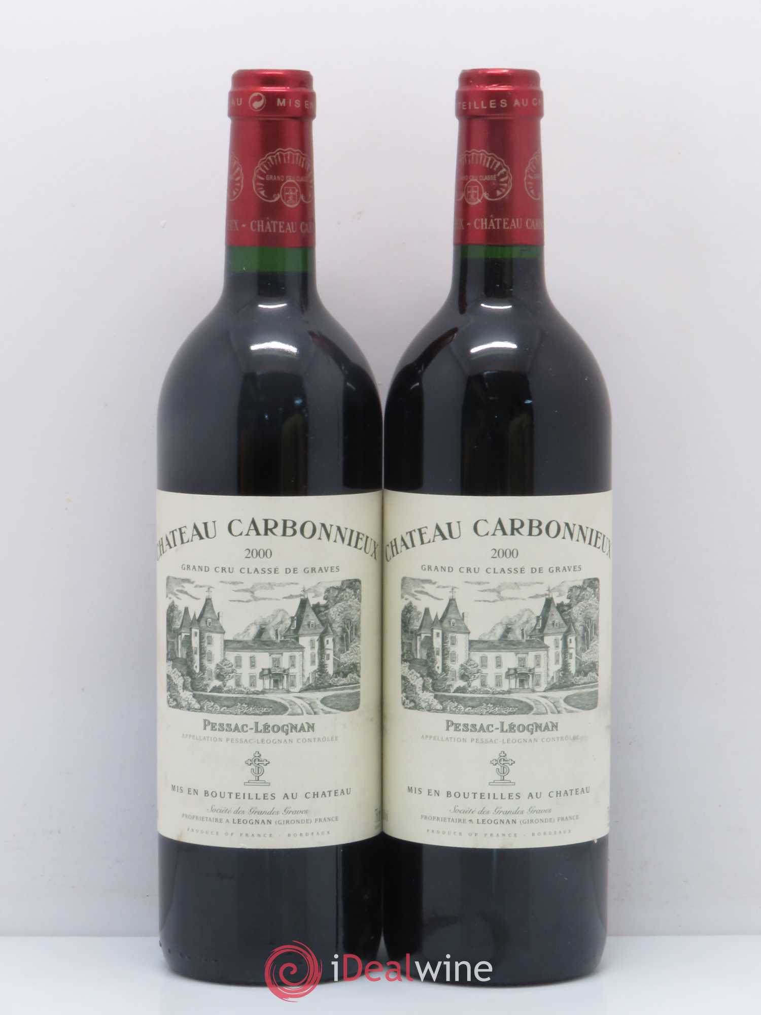 Château Carbonnieux Cru Classé de Graves 2000 - Lot de 2 bouteilles - 0