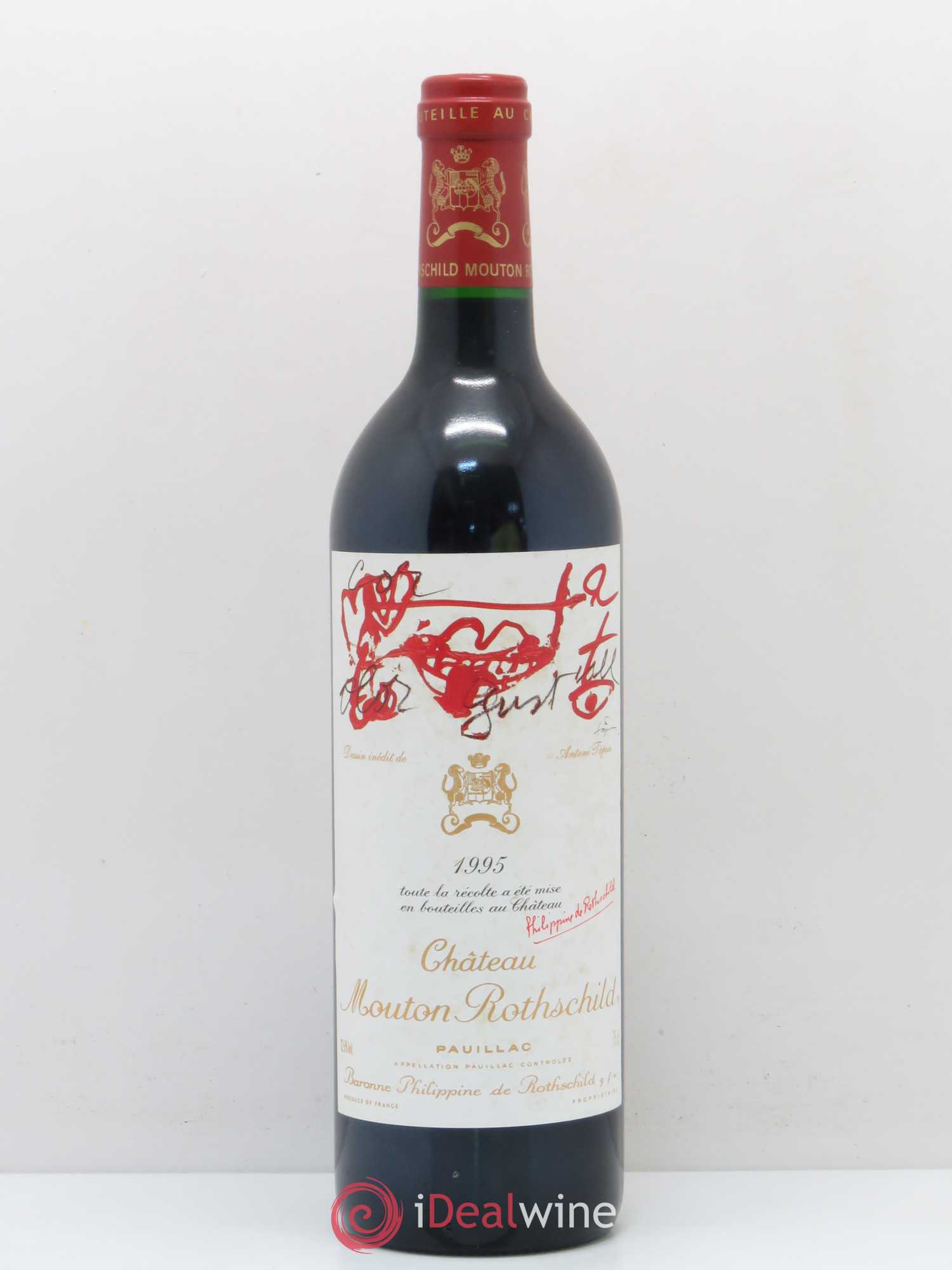 Château Mouton Rothschild 1er Grand Cru Classé 1995 - Lot de 1 bouteille - 0
