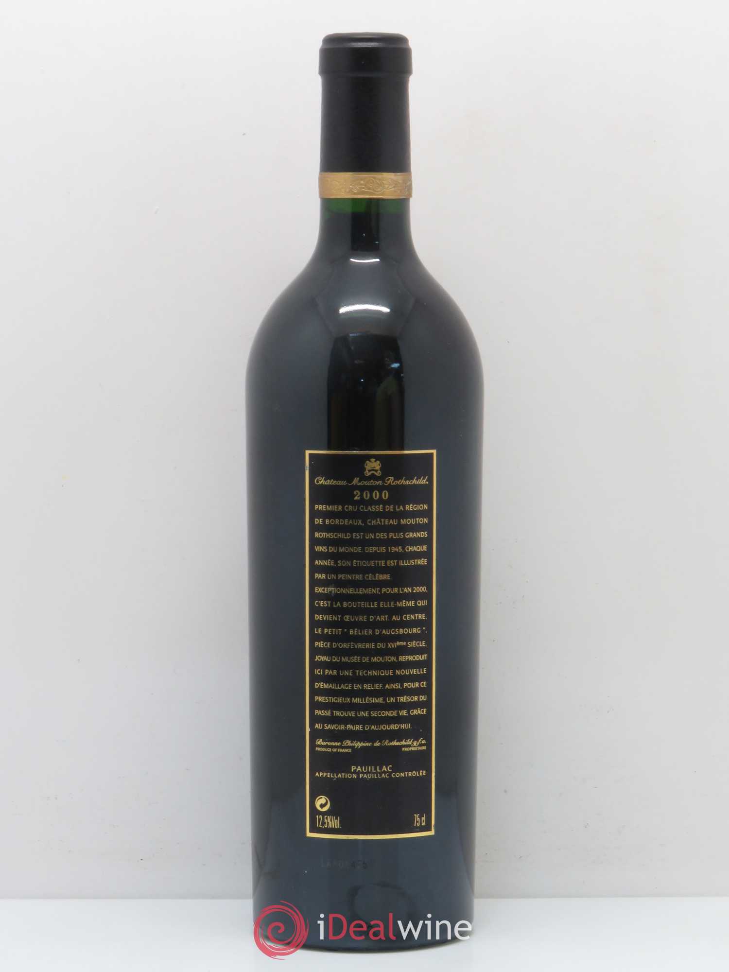Château Mouton Rothschild 1er Grand Cru Classé 2000 - Lot de 1 bouteille - 1