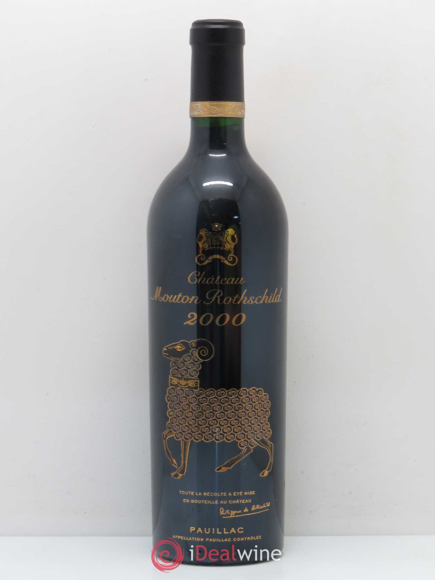 Château Mouton Rothschild 1er Grand Cru Classé 2000 - Lot de 1 bouteille - 0