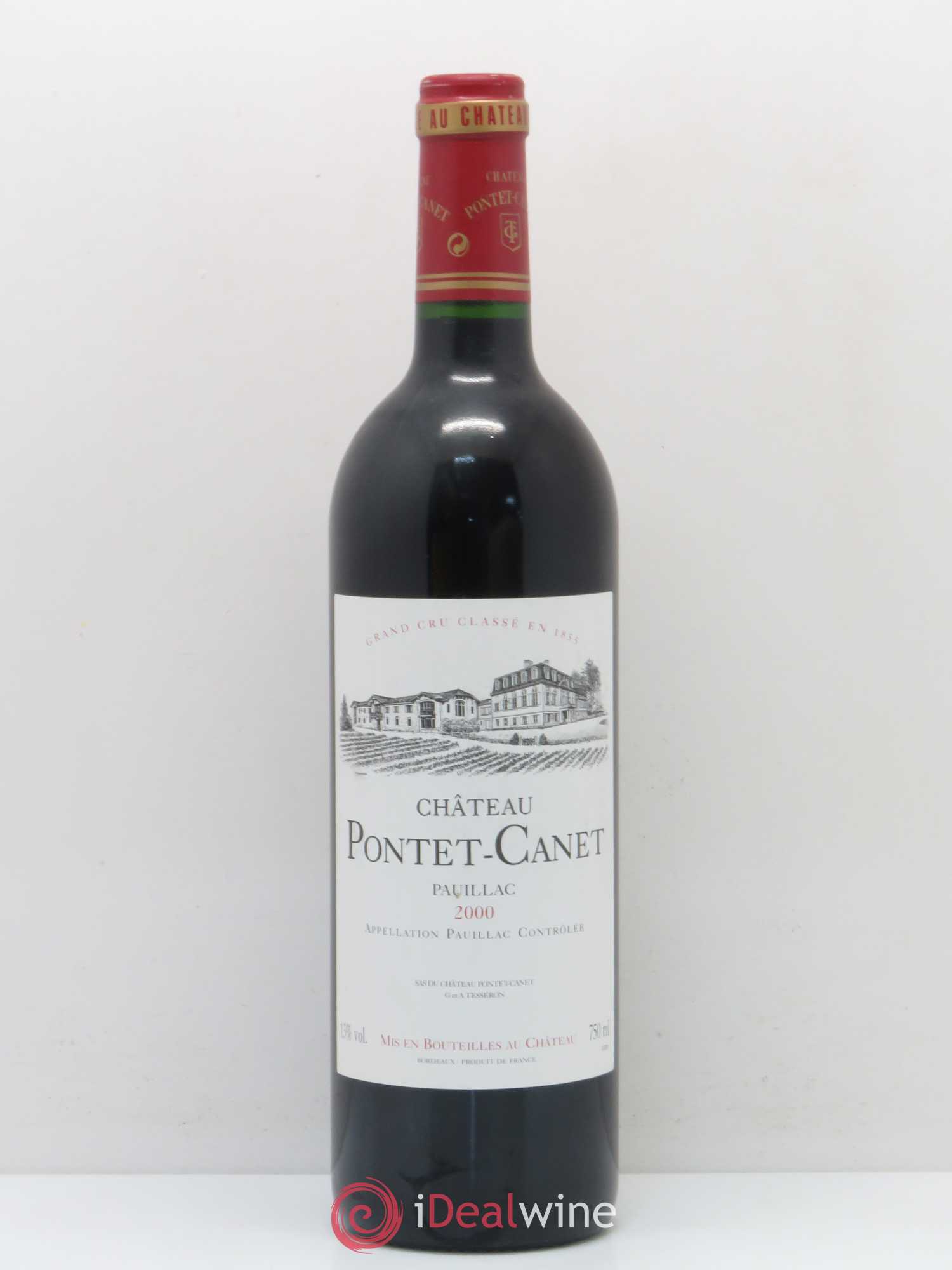 Château Pontet Canet 5ème Grand Cru Classé 2000 - Lot de 1 bouteille - 0