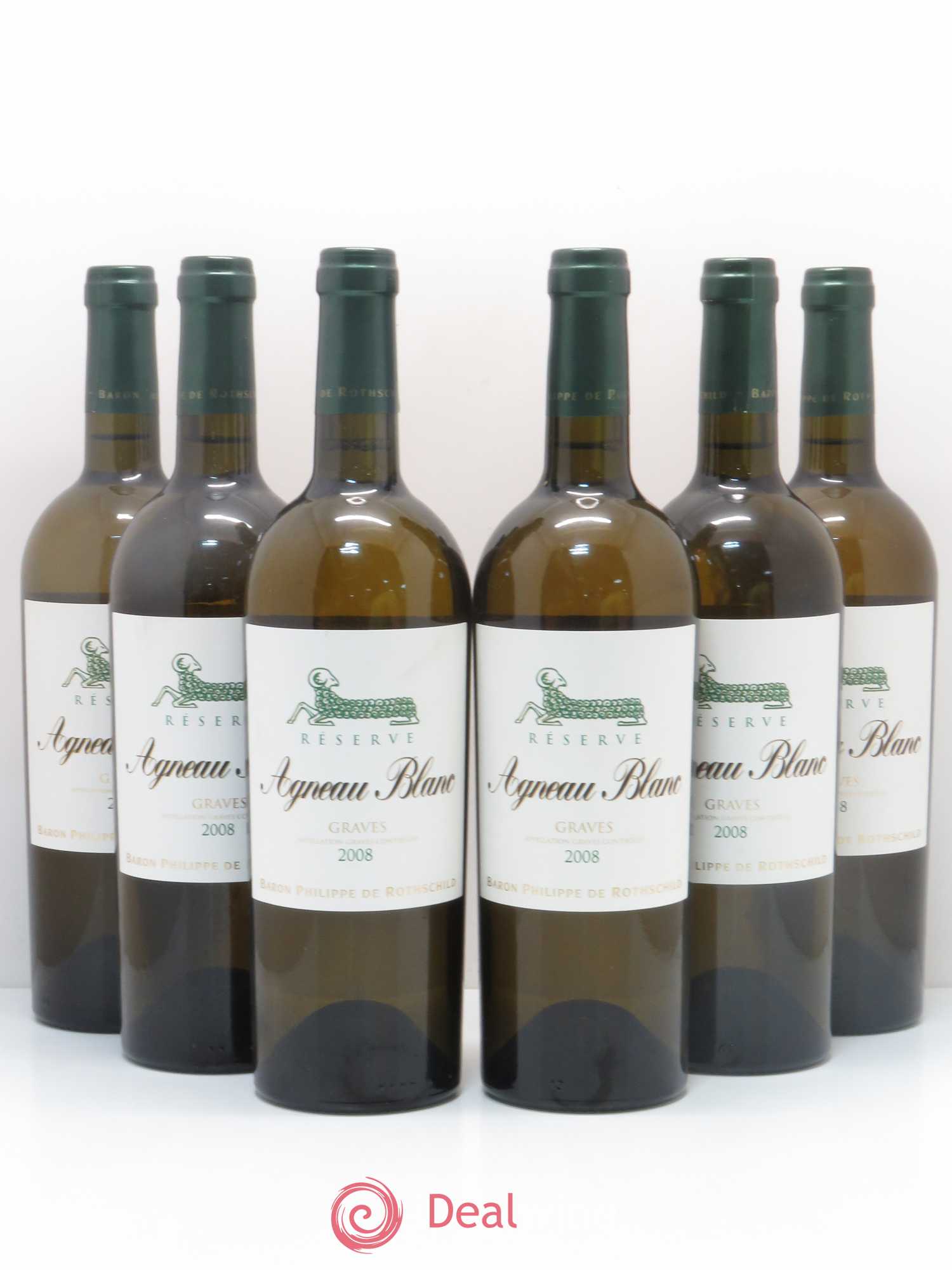 Graves Agneau Blanc 2008 - Posten von 6 Flaschen - 0