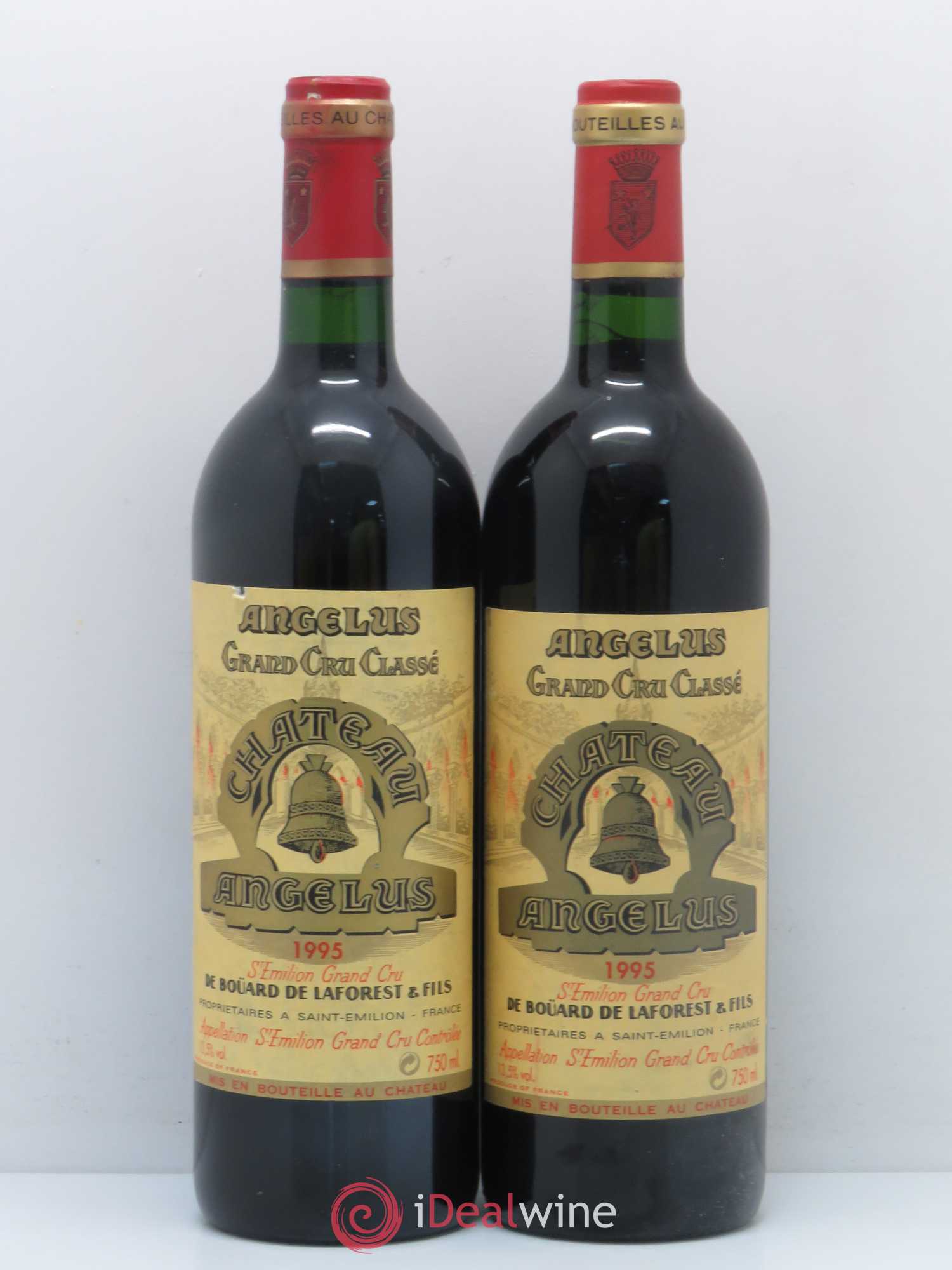 Château Angélus 1er Grand Cru Classé A 1995 - Lot de 2 bouteilles - 0
