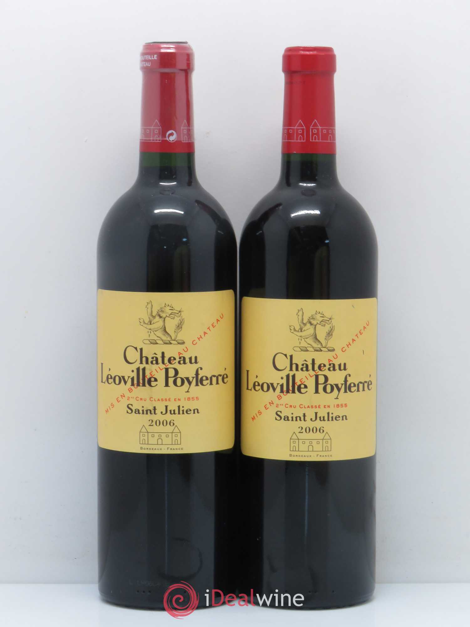 Château Léoville Poyferré 2ème Grand Cru Classé 2006 - Lot de 2 bouteilles - 0