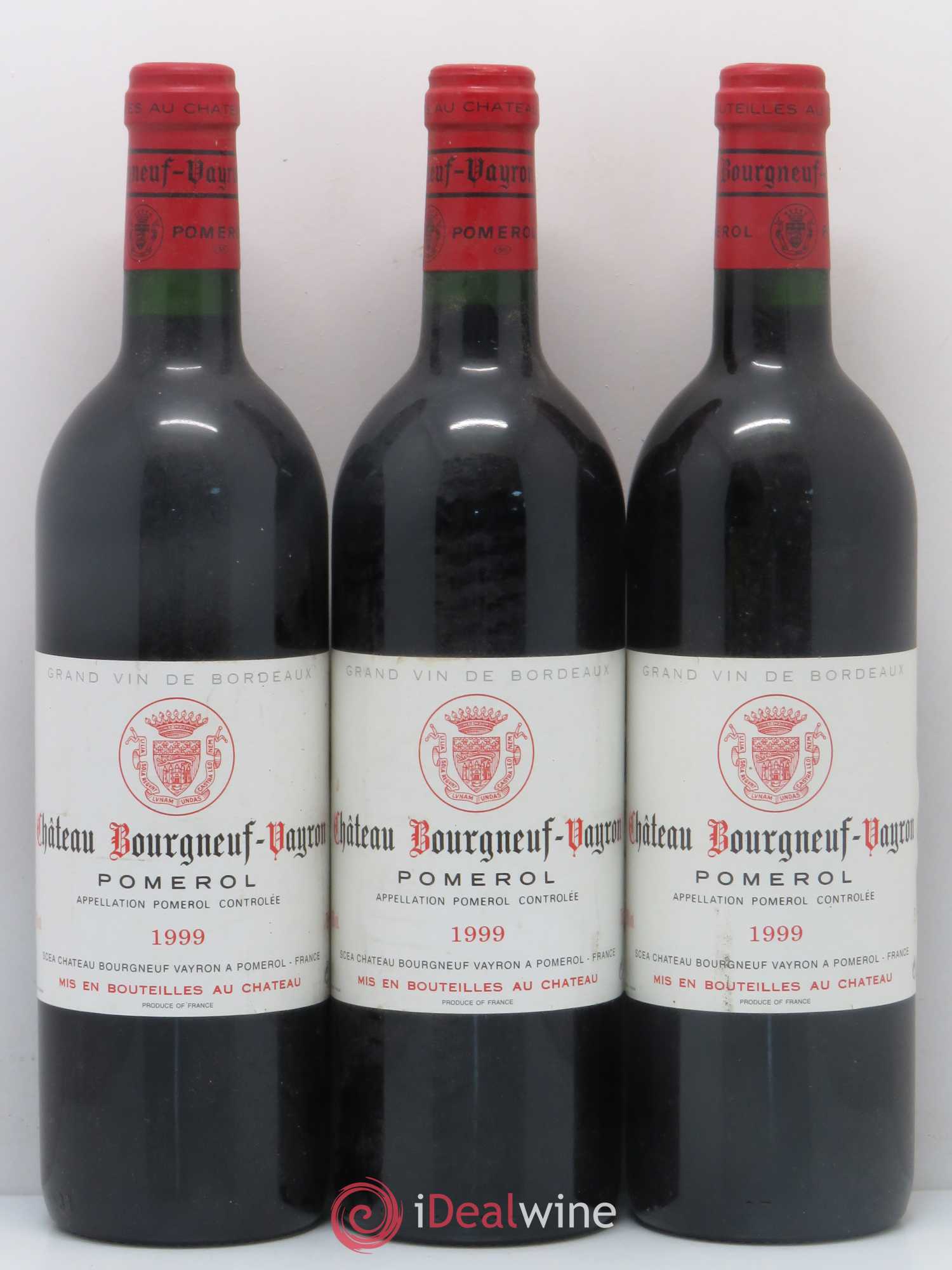 Pomerol Château Bourgneuf Vayron 1999 - Posten von 3 Flaschen - 0