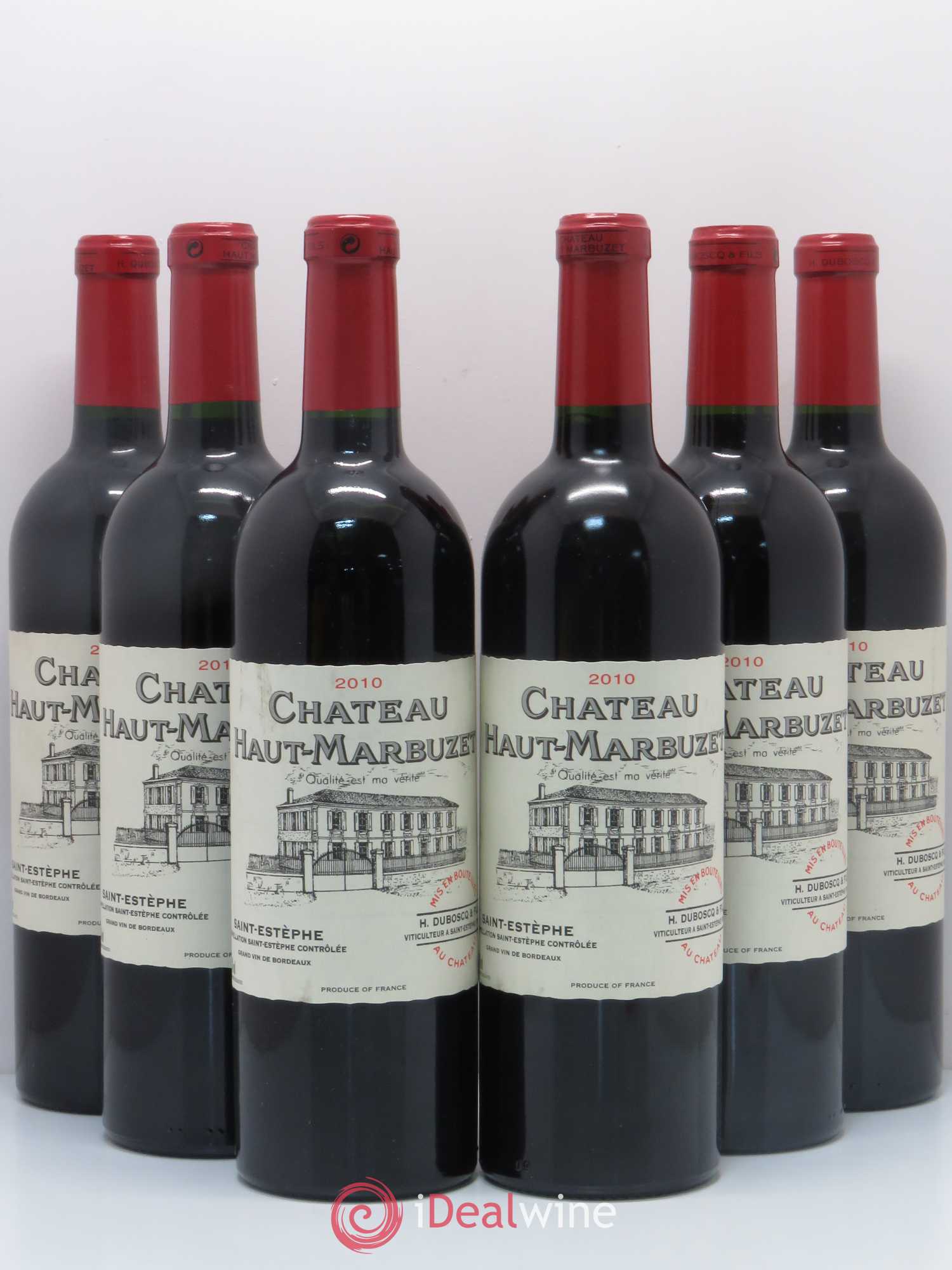 Château Haut Marbuzet 2010 - Lot de 6 bouteilles - 0