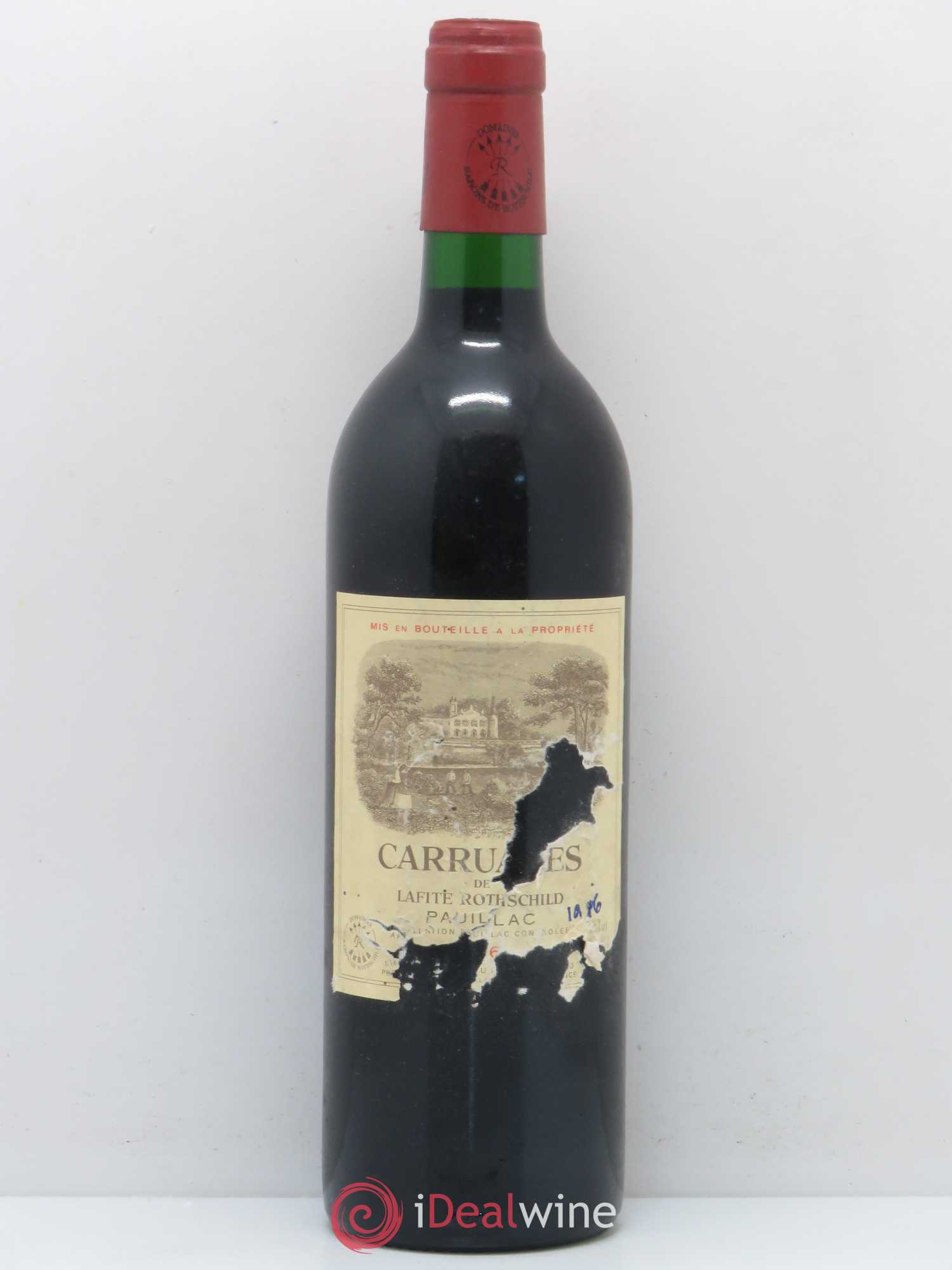 Carruades de Lafite Rothschild Second Vin 1986 - Lot de 1 bouteille - 0