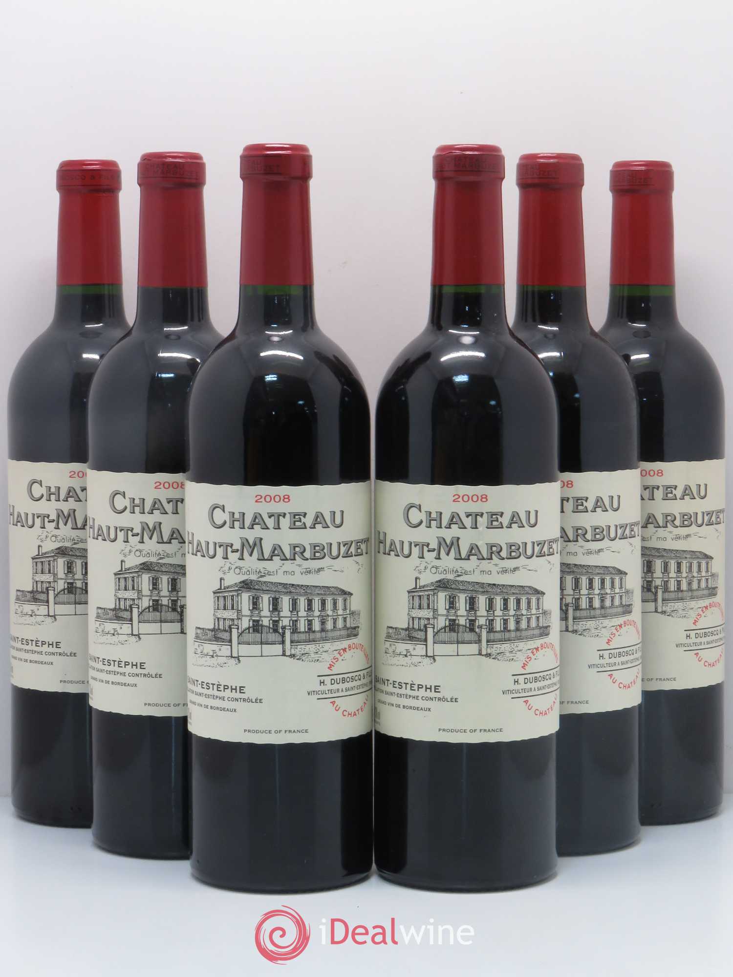 Château Haut Marbuzet 2008 - Lot de 6 bouteilles - 0