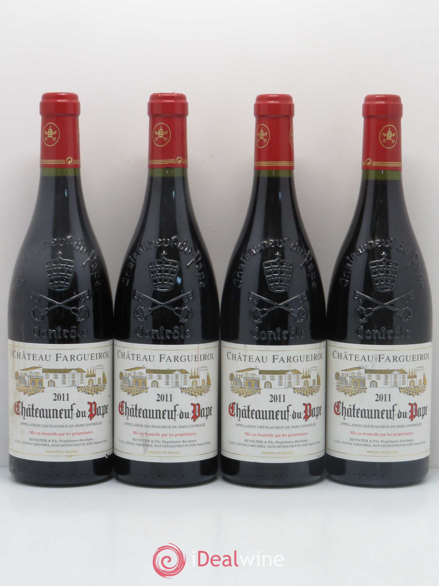 Châteauneuf-du-Pape Château Fargueirol 2011 - Lot de 4 bouteilles - 0