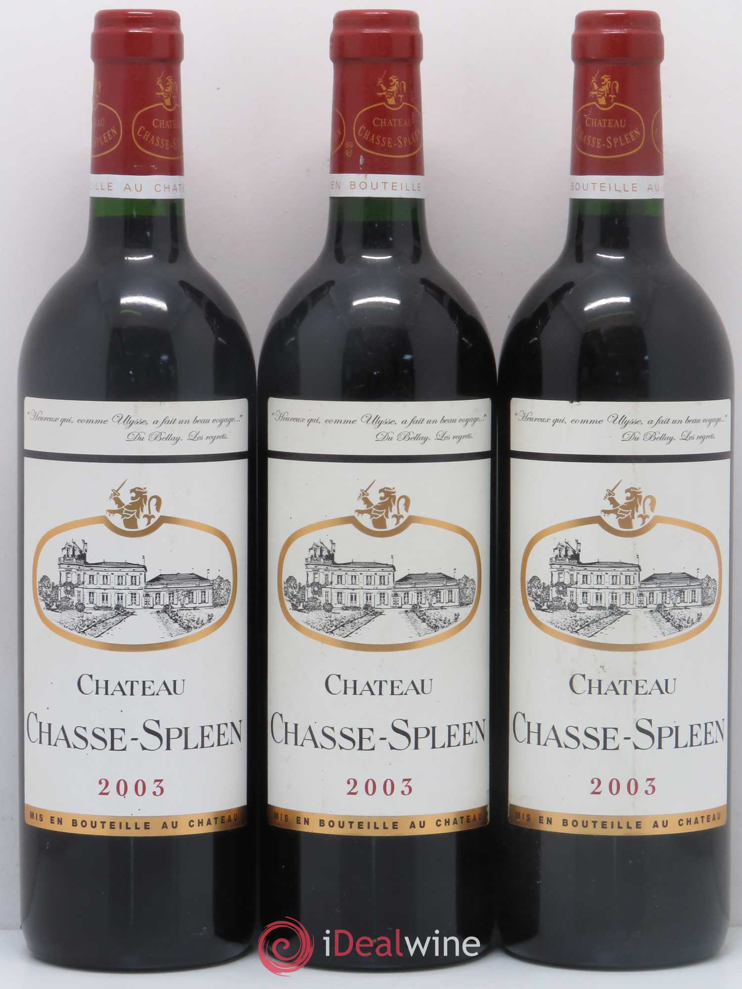 Château Chasse Spleen 2003 - Lot de 5 bouteilles - 1