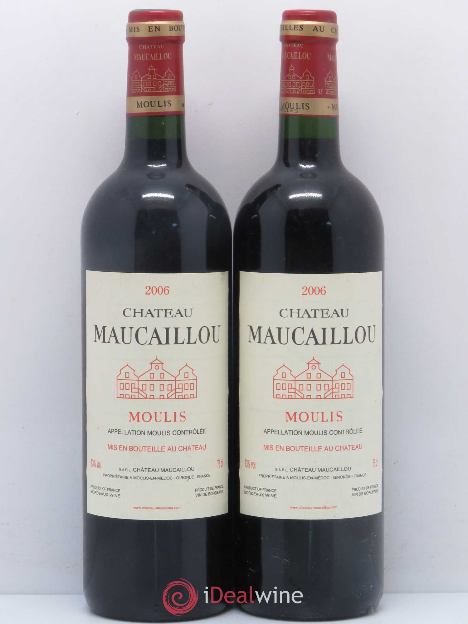 Château Maucaillou 2006 - Lot de 2 bouteilles - 0